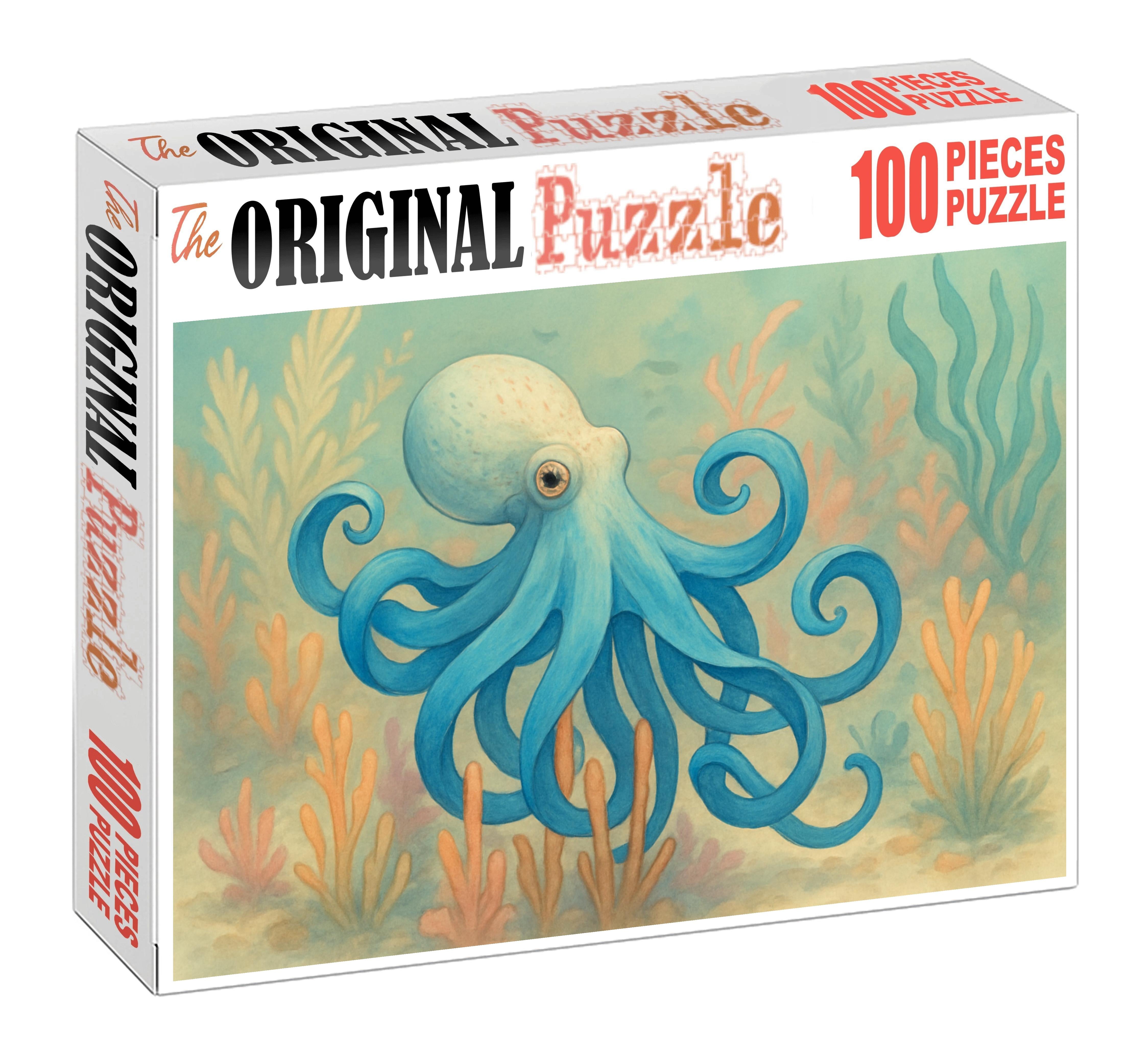 Azure Ribbon Octopus Graceful Ambush Artist 1000 Piece Puzzle