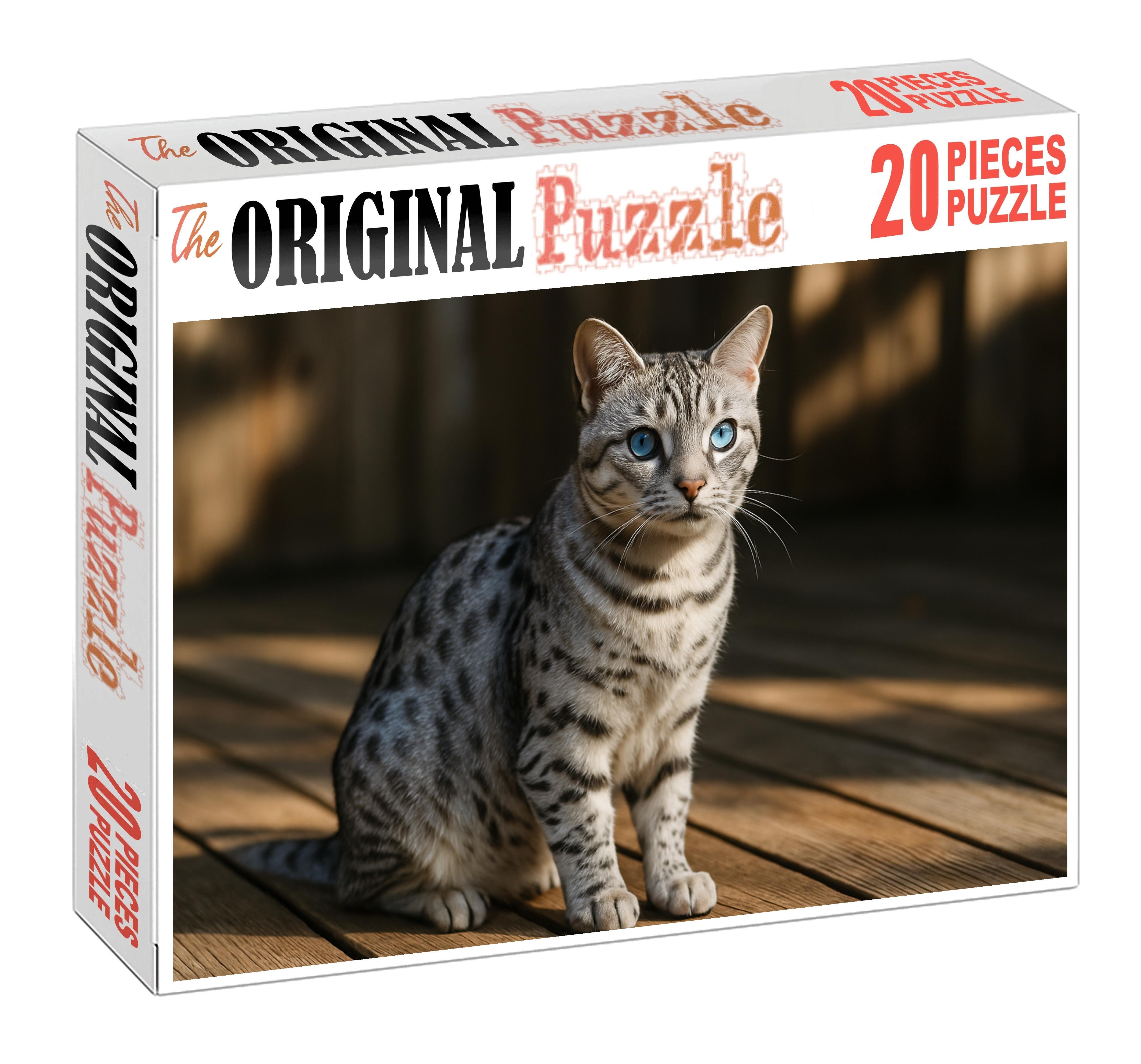 Silver Quill Elegant Shorthair With Brilliant Dappled Fur Puzzle Challenge