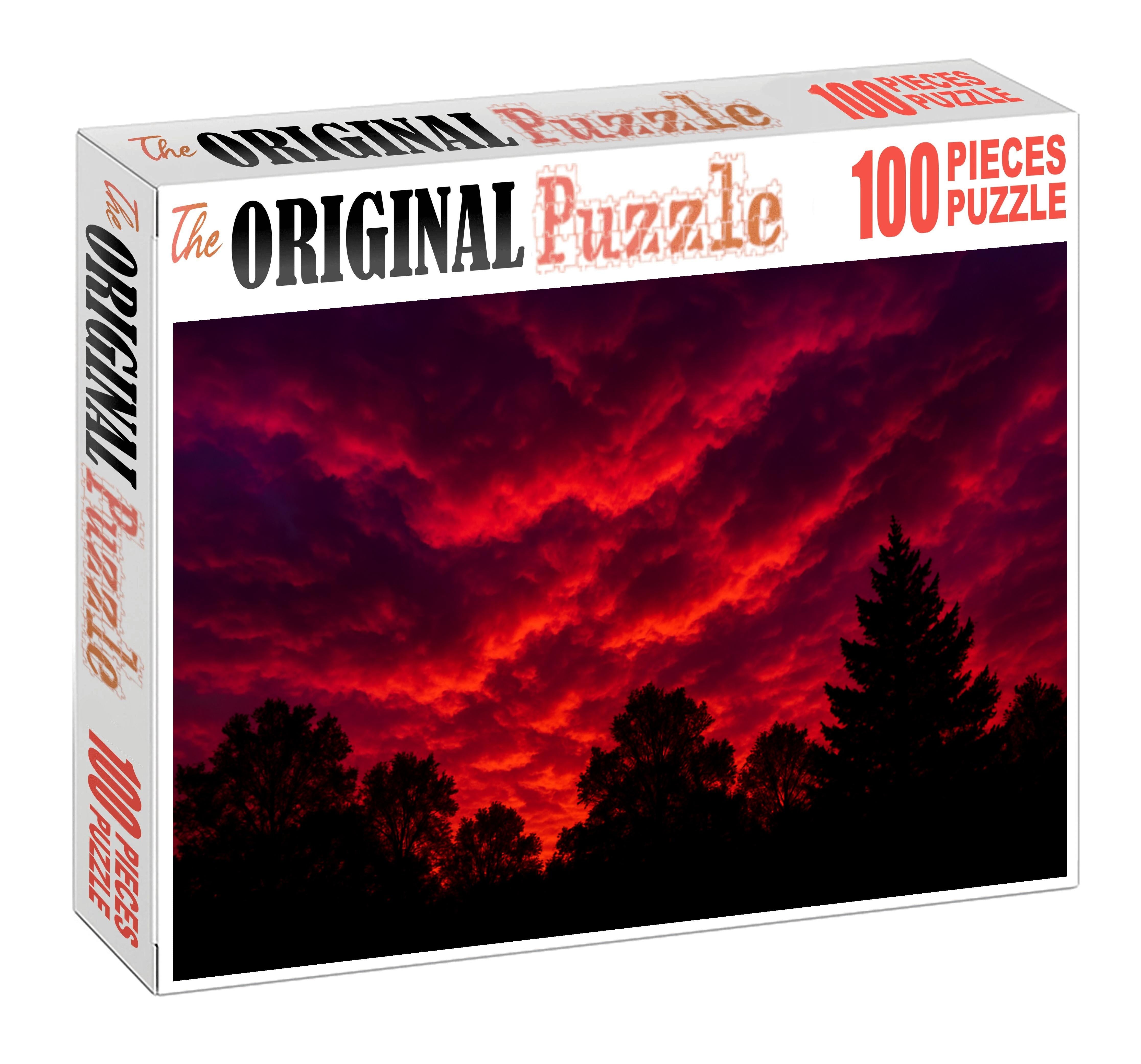 Crimson Ember Twilight Puzzle For Adults