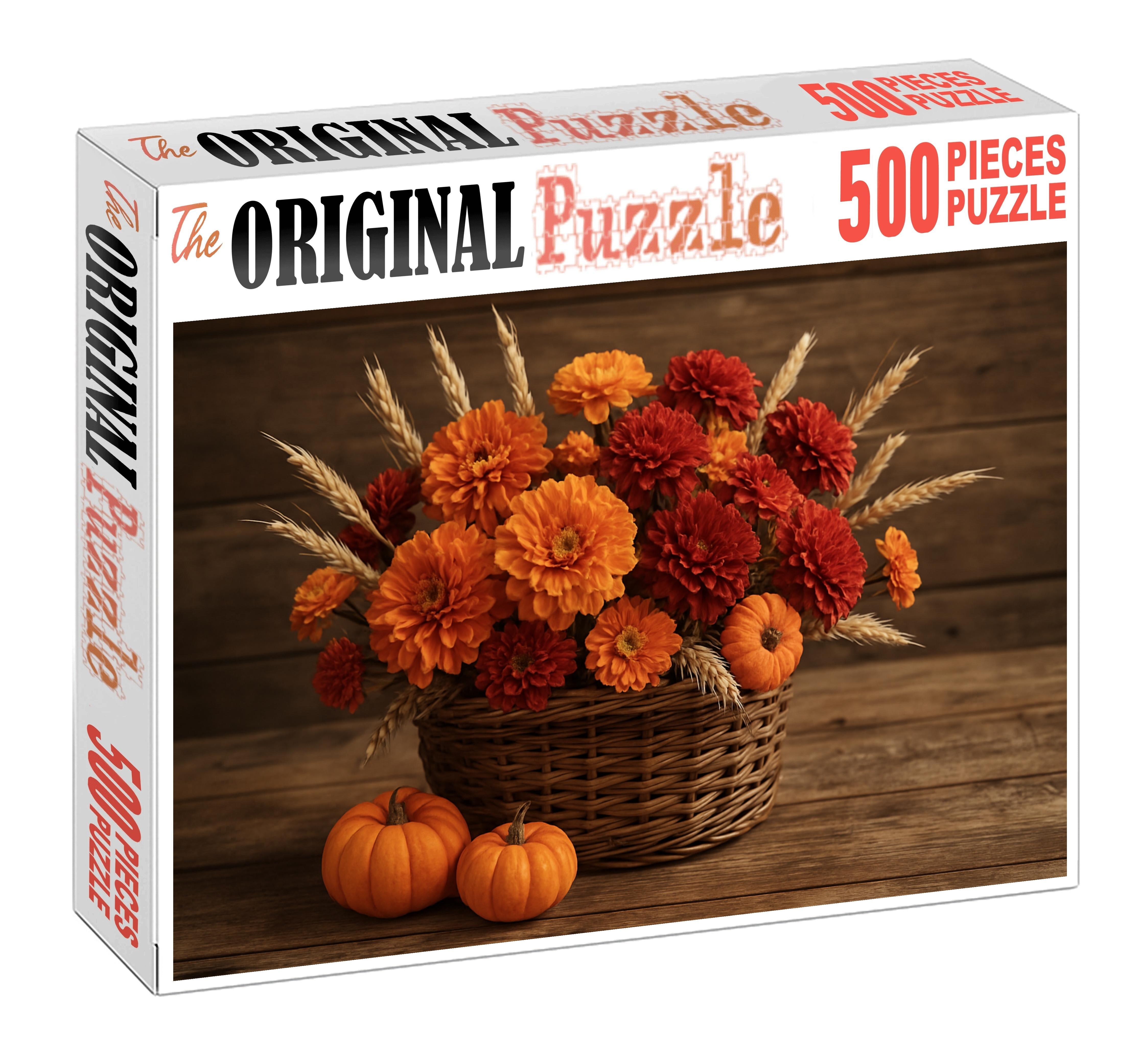 Rustic Autumn Bounty Basket Challenging Puzzles