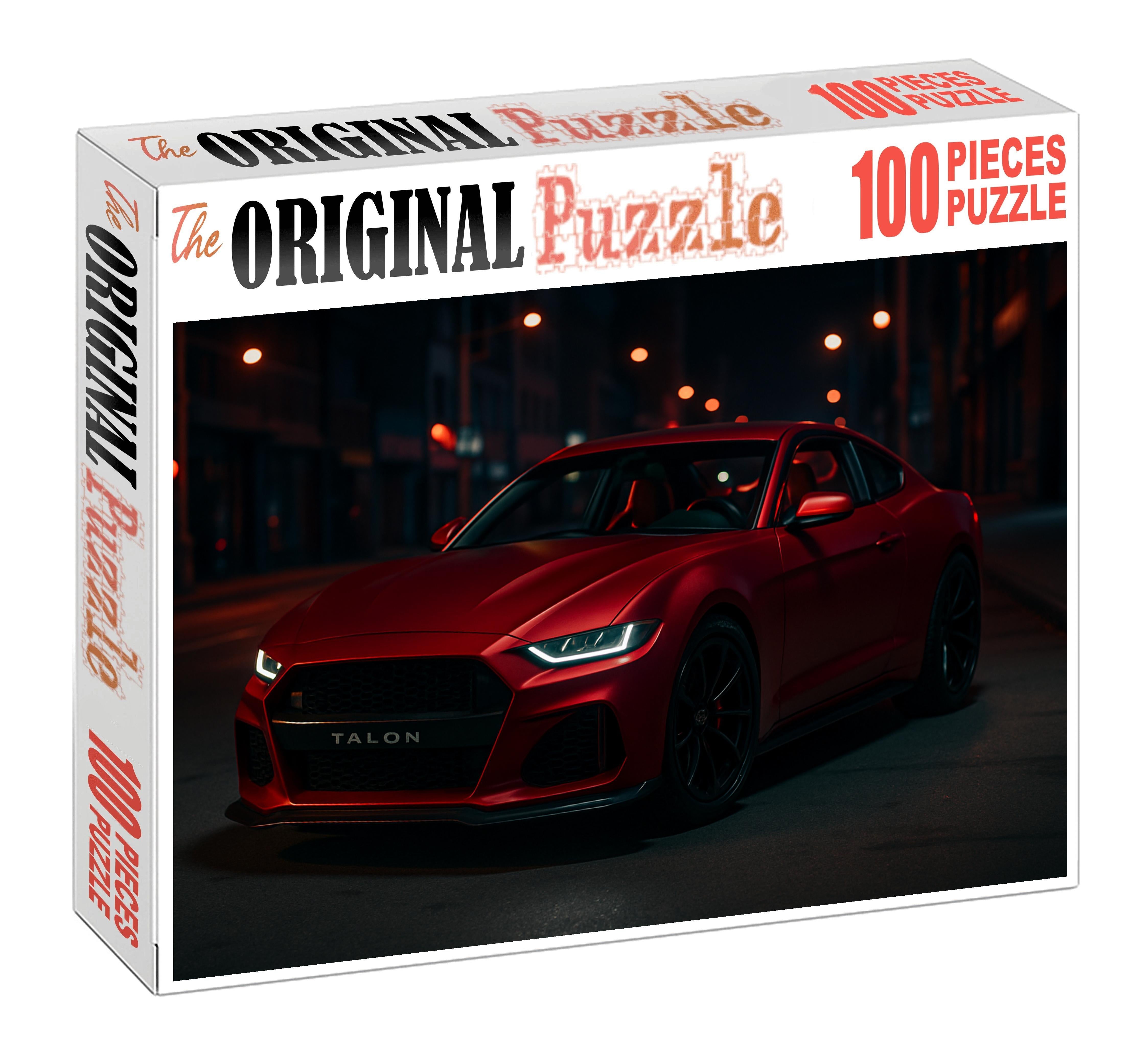 Crimson Talon Gt V8-powered Midnight Street Predator Puzzle For Kids