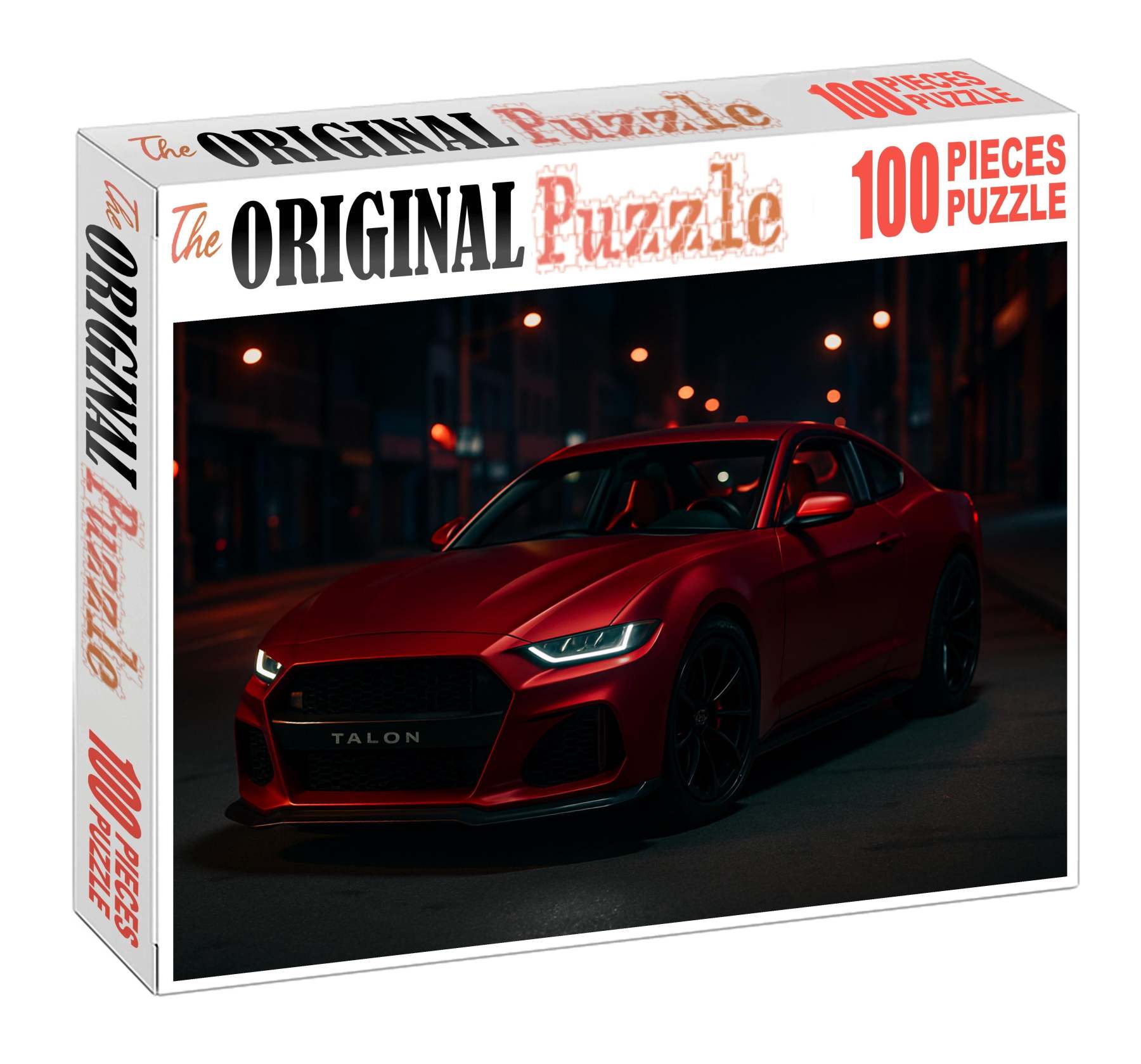 Crimson Talon Gt V8-powered Midnight Street Predator Puzzle For Kids