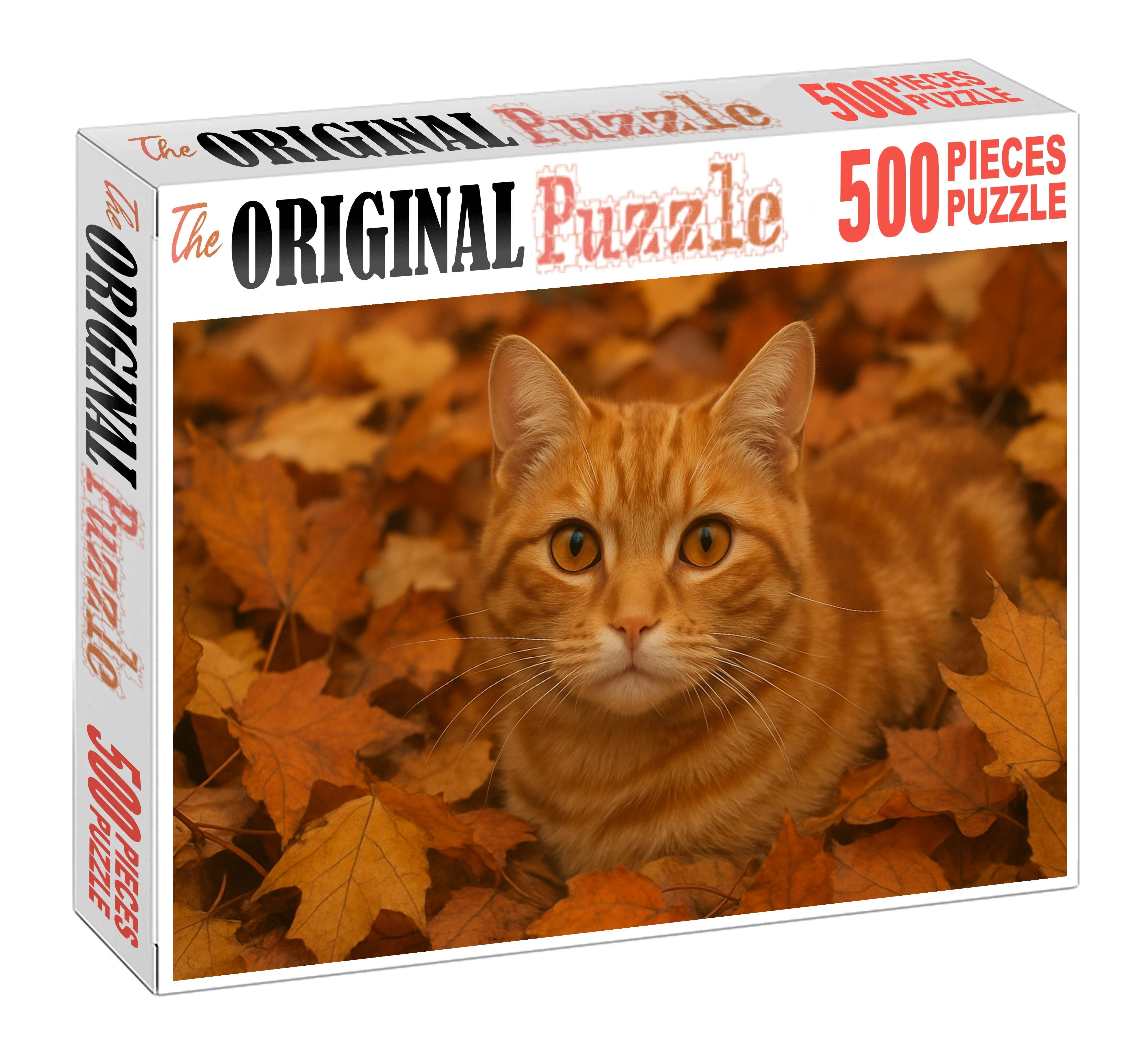 Saffron Whisker Warm Ginger Tabby With Affectionate Charm 1000 Piece Puzzle