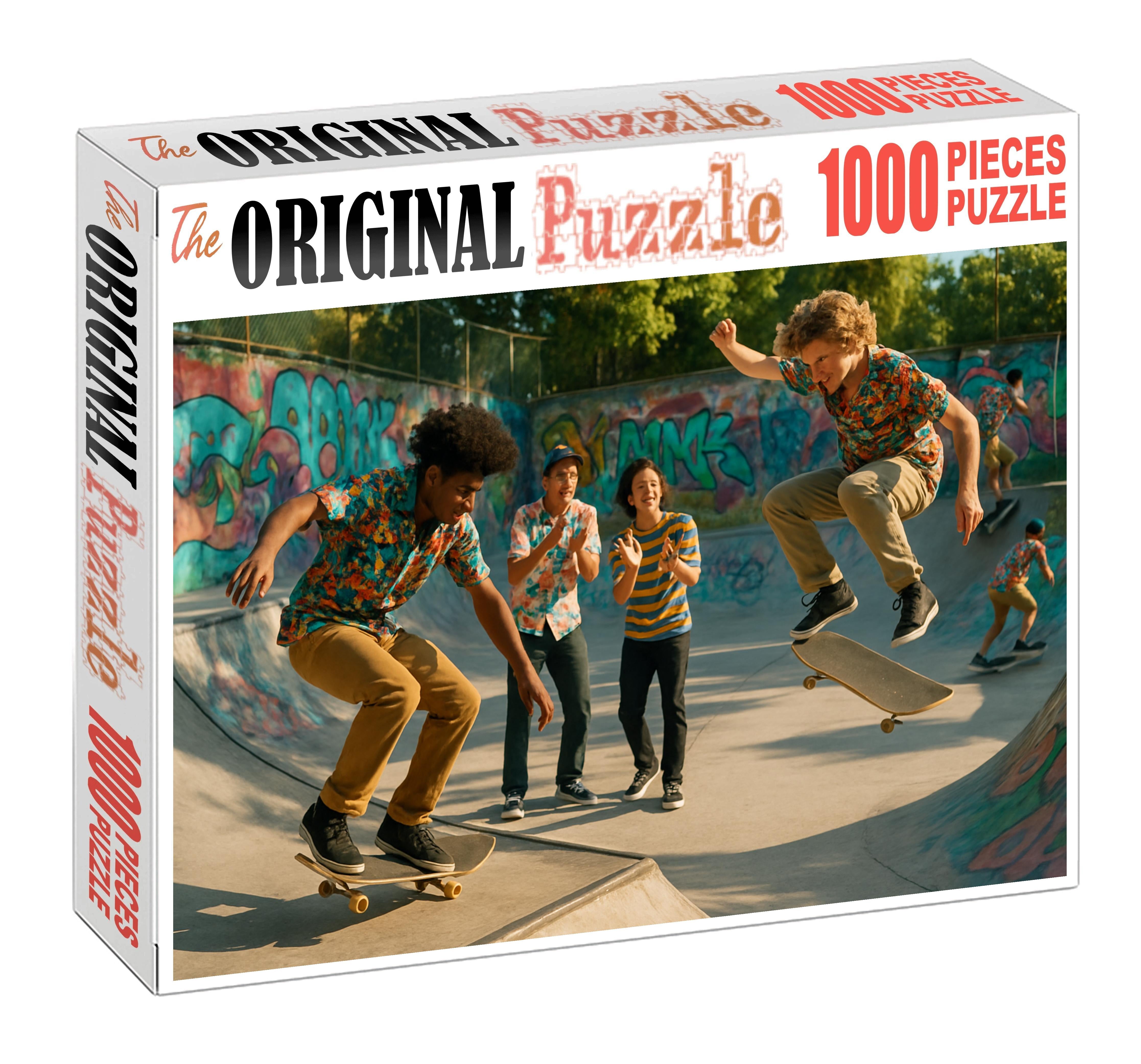 Retro Skateboard Culture Revival Unique Puzzle Design