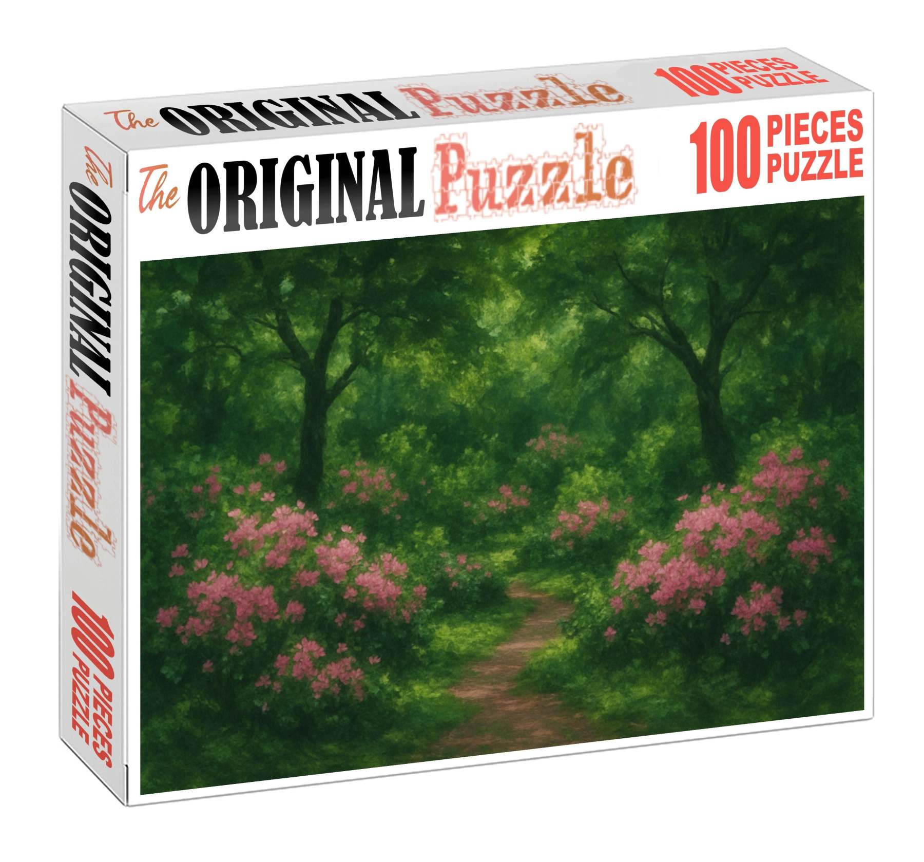 Botanical Garden Scene Soft Pastel And Charcoal Layering Puzzle Challenge
