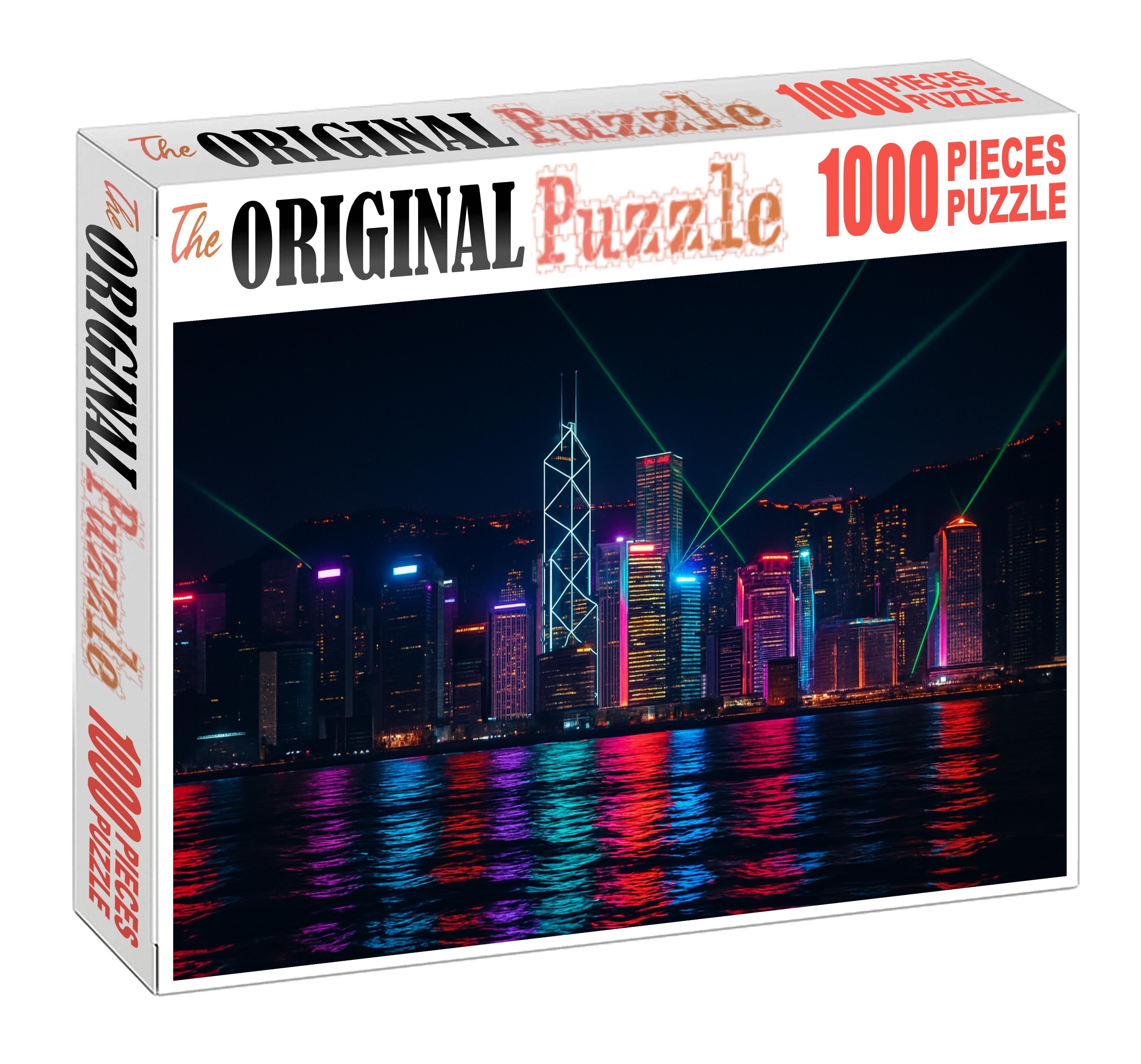 Hong Kong Victoria Harbour Skyline Globally Celebrated Ranked Among Top 5 Iconic Skylines 300 Piece Puzzle