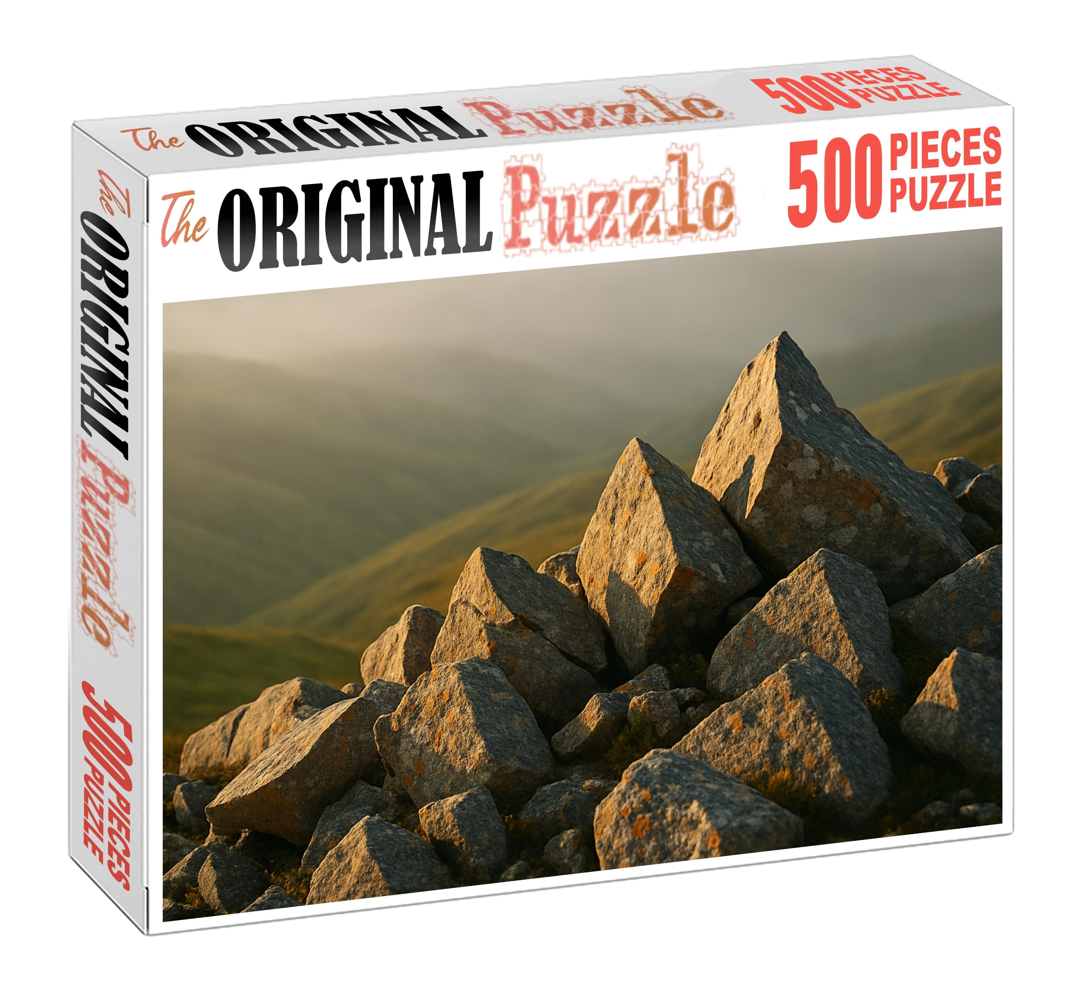 Sunlit Granite Outcrop Puzzle Fun