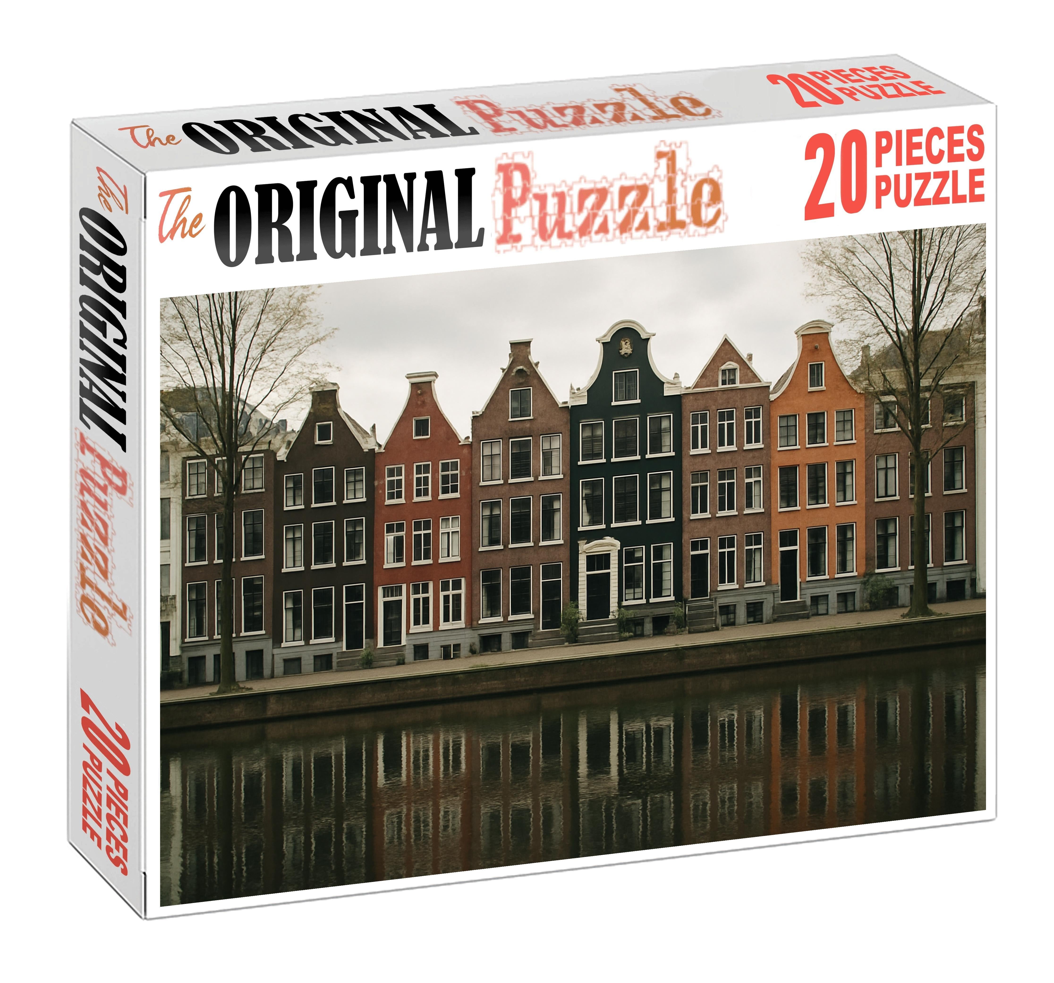 Amsterdam Canal Ring Skyline A Historic And Intimate Urban Profile 300 Piece Puzzle