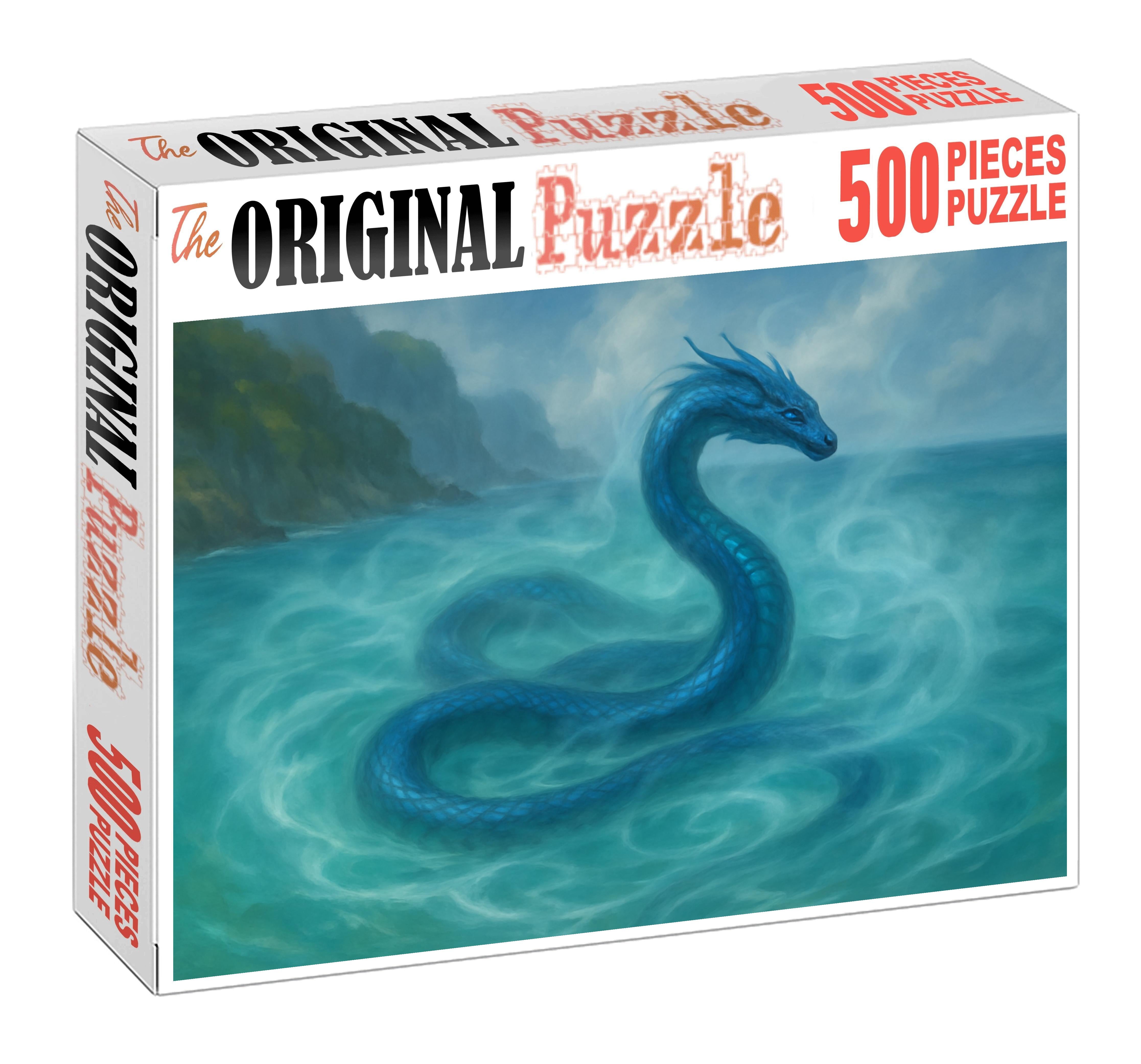Azure Mirage Serpent Premium Puzzle Pieces