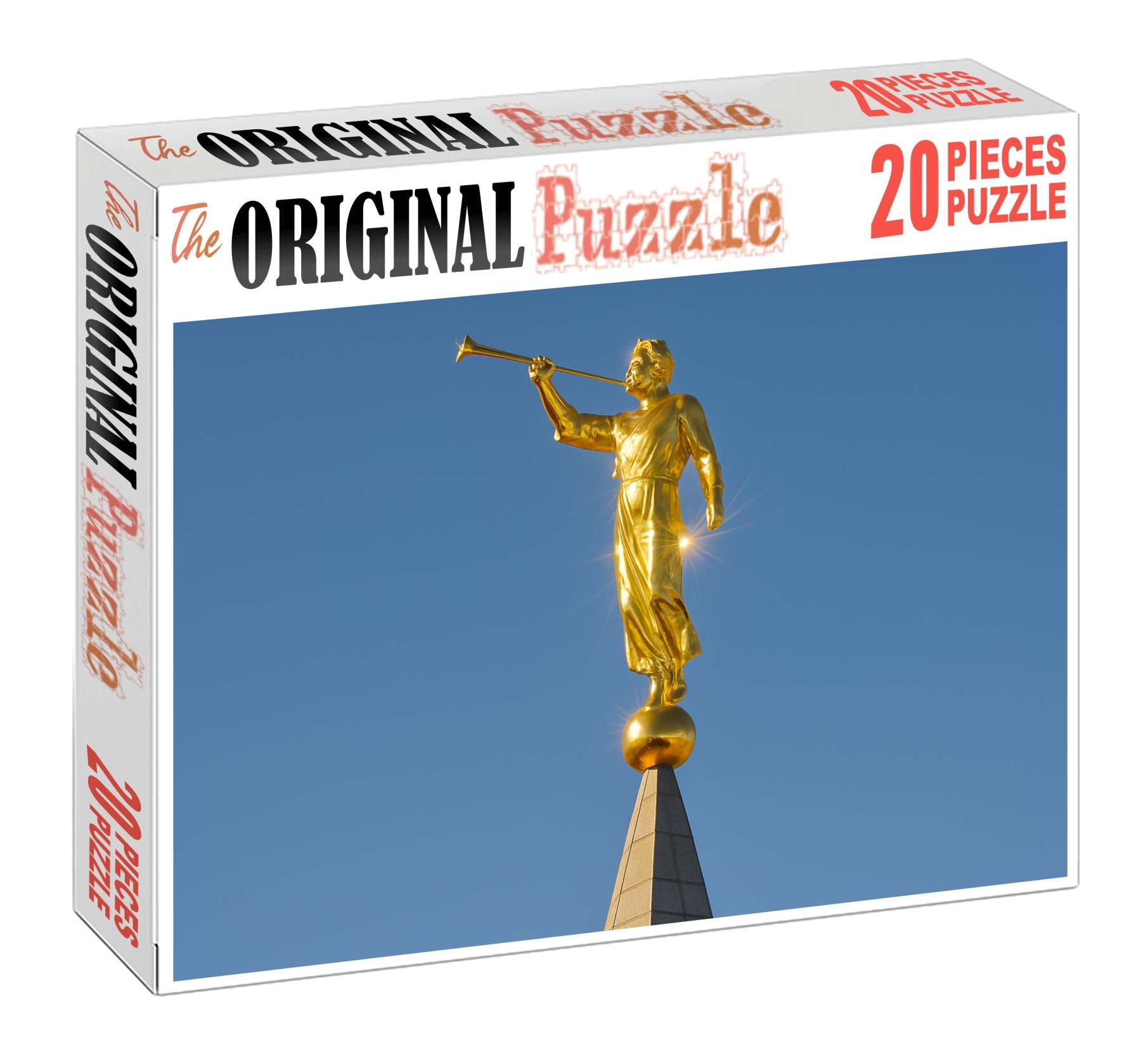 Angel Moroni Statue Atop The Salt Lake Temple Salt Lake City Usa Recognized By 6030 As A Religious Emblem 20 Piece Puzzle