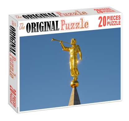 Angel Moroni Statue Atop The Salt Lake Temple Salt Lake City Usa Recognized By 6030 As A Religious Emblem 20 Piece Puzzle