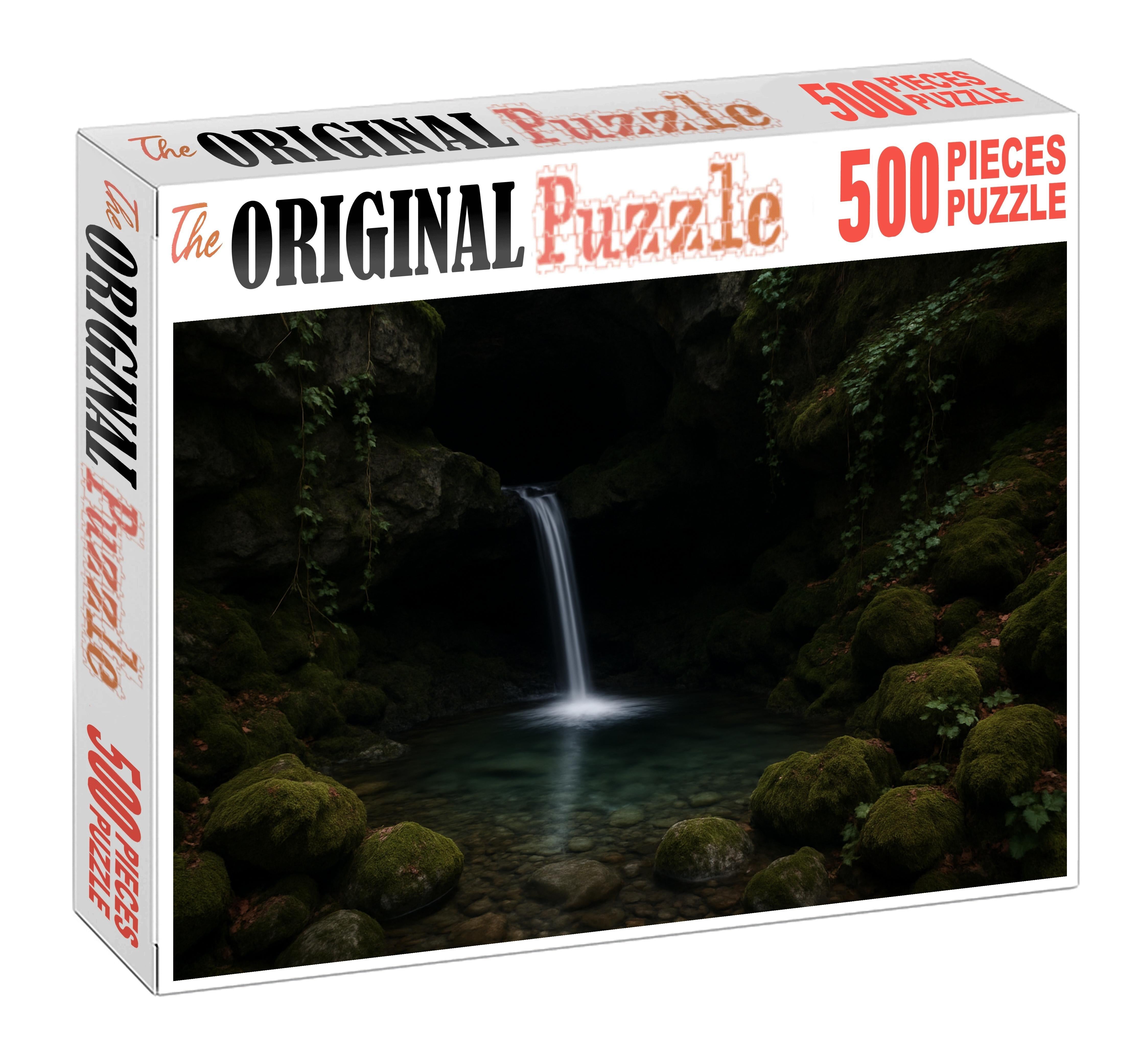 Silver Ribbon Grotto Custom Jigsaw Puzzle