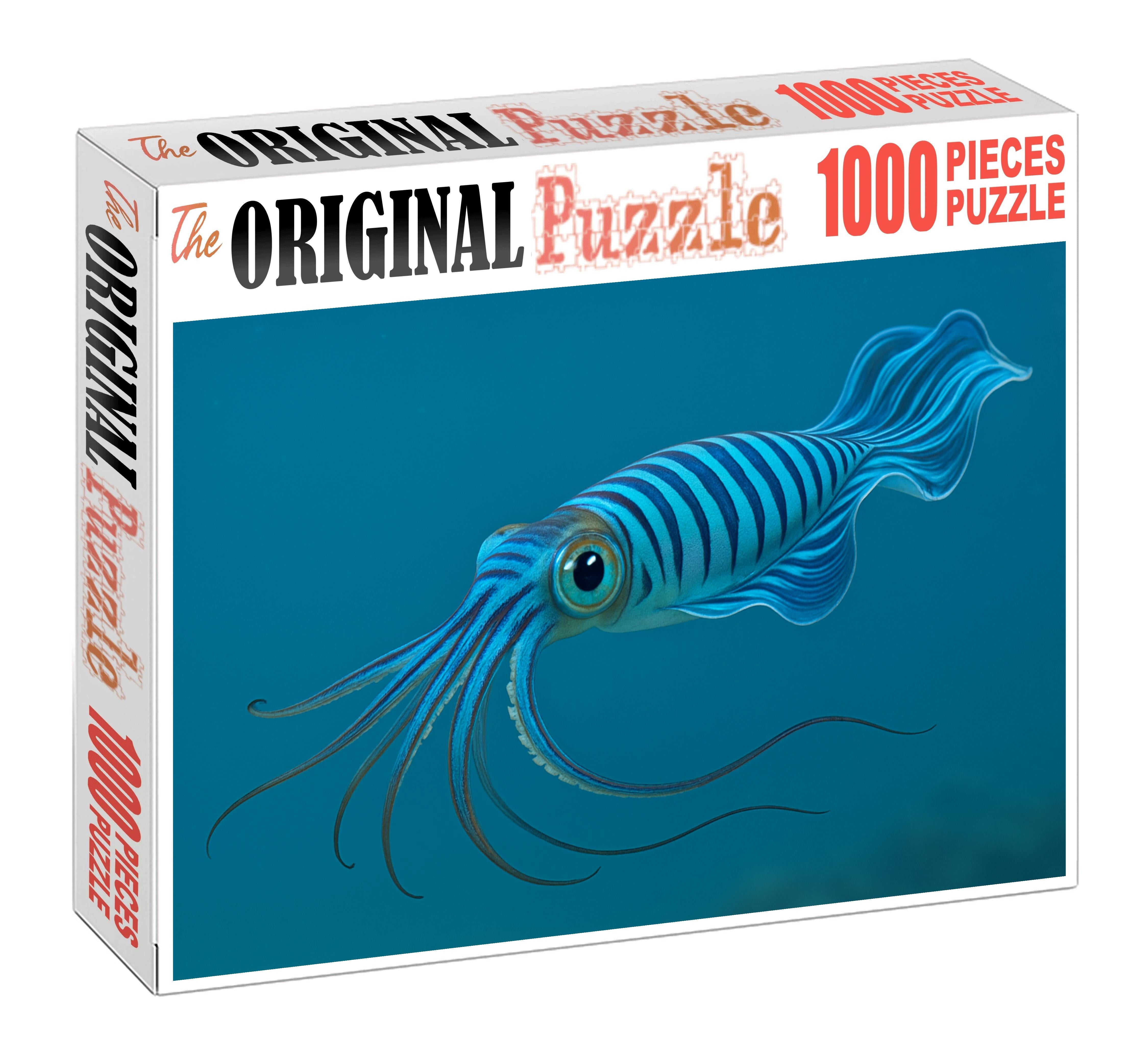 Cobalt Ribbon Squid Agile Midwater Cephalopod Family Puzzles