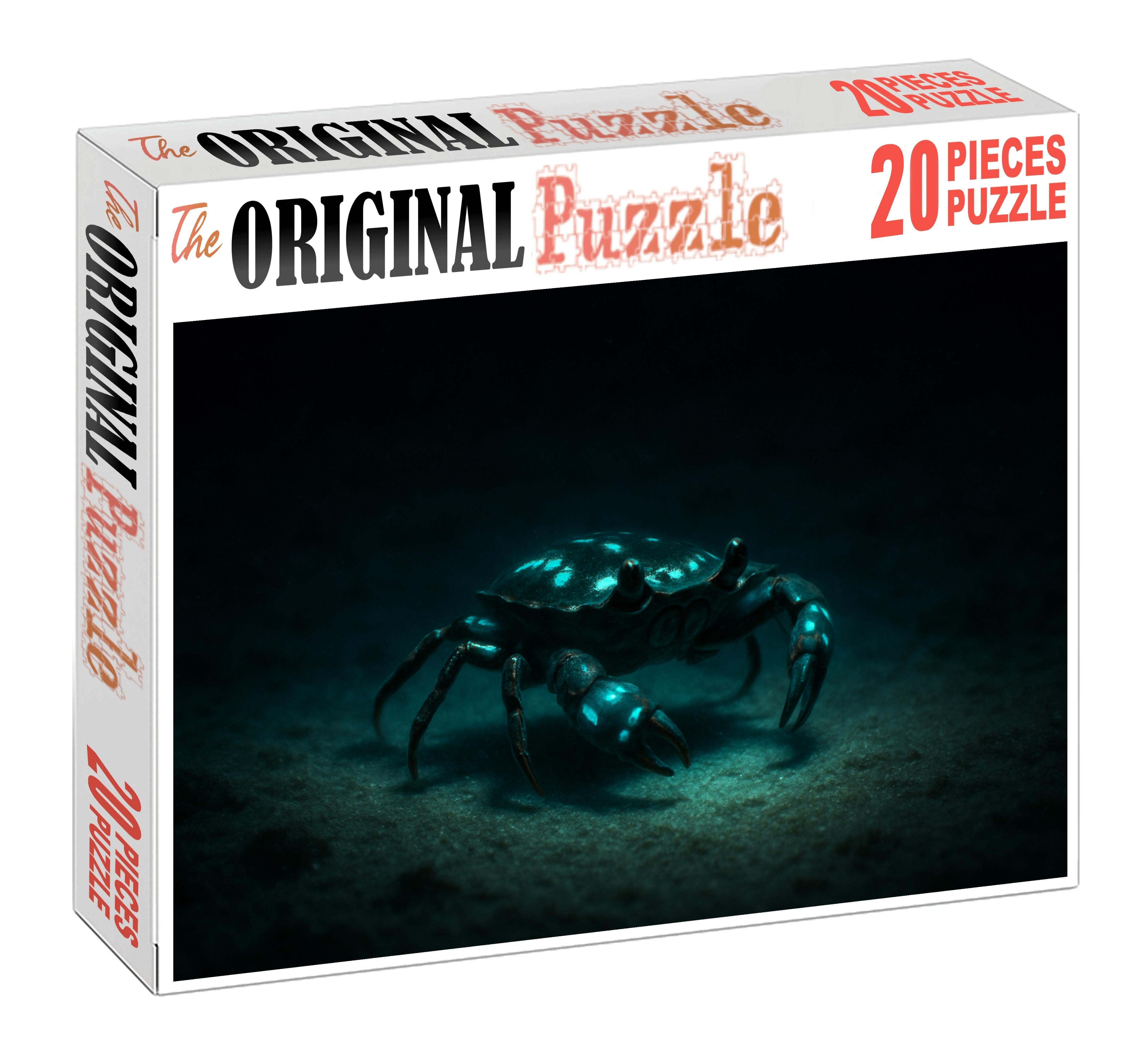 Glowing Sand Scuttler Small Crustacean With Bioluminescent Markings And Rapid Movement Puzzle Fun