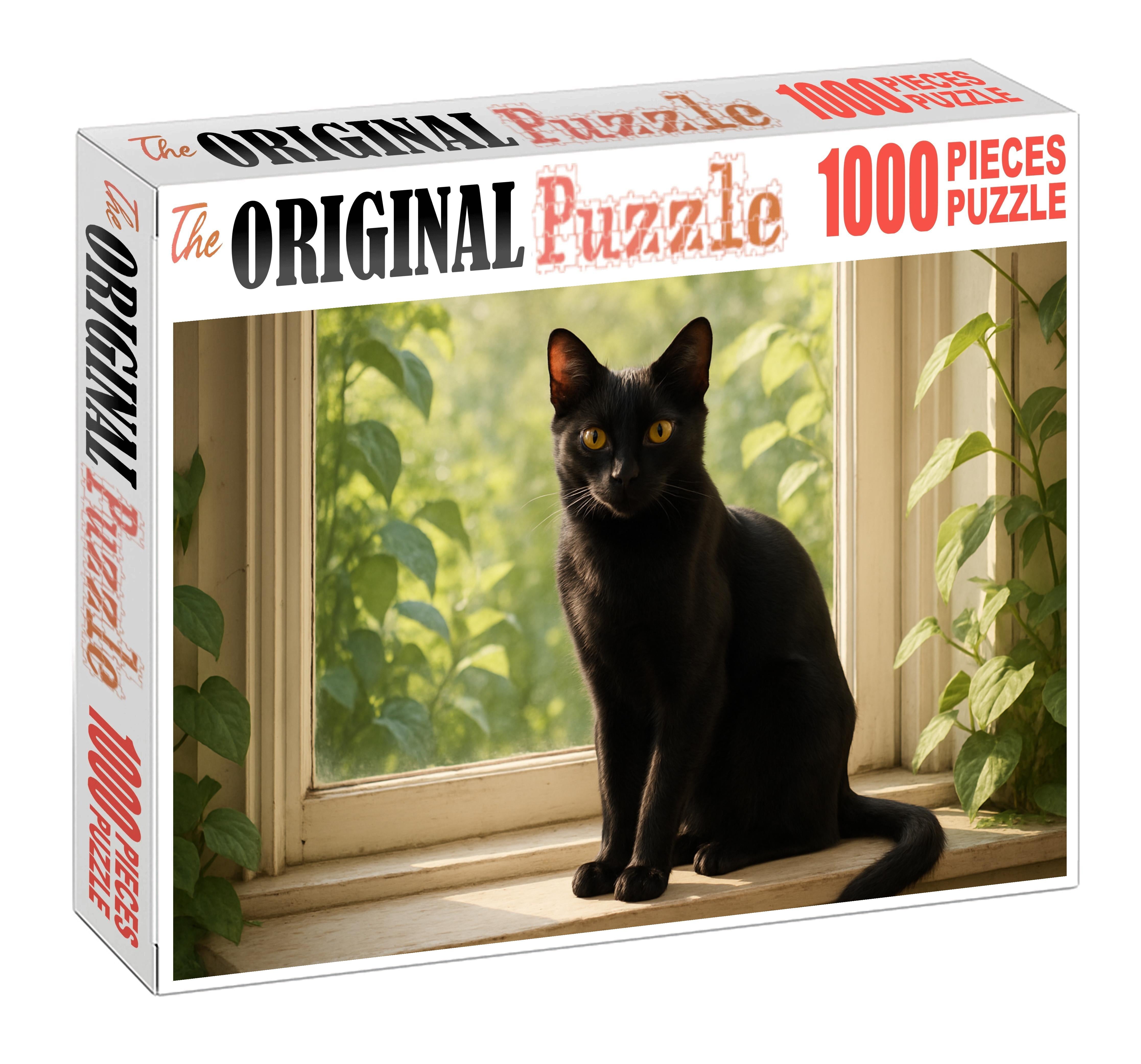 Velvet Shadow Sleek Ebony Cat With Mystical Presence Challenging Puzzles