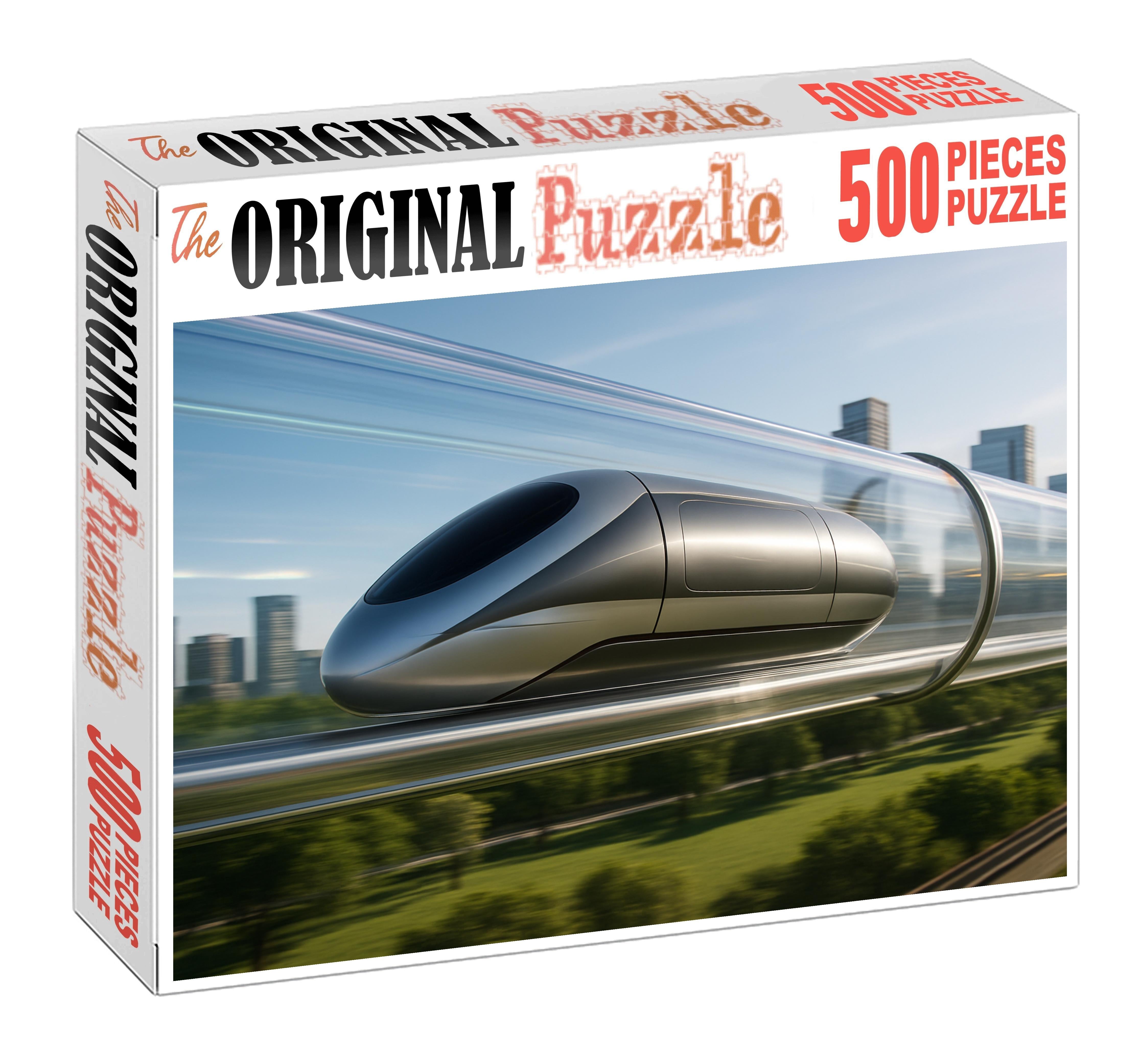 Hydrogen-powered Hyperloop High-speed Vacuum Rail System 300 Piece Puzzle