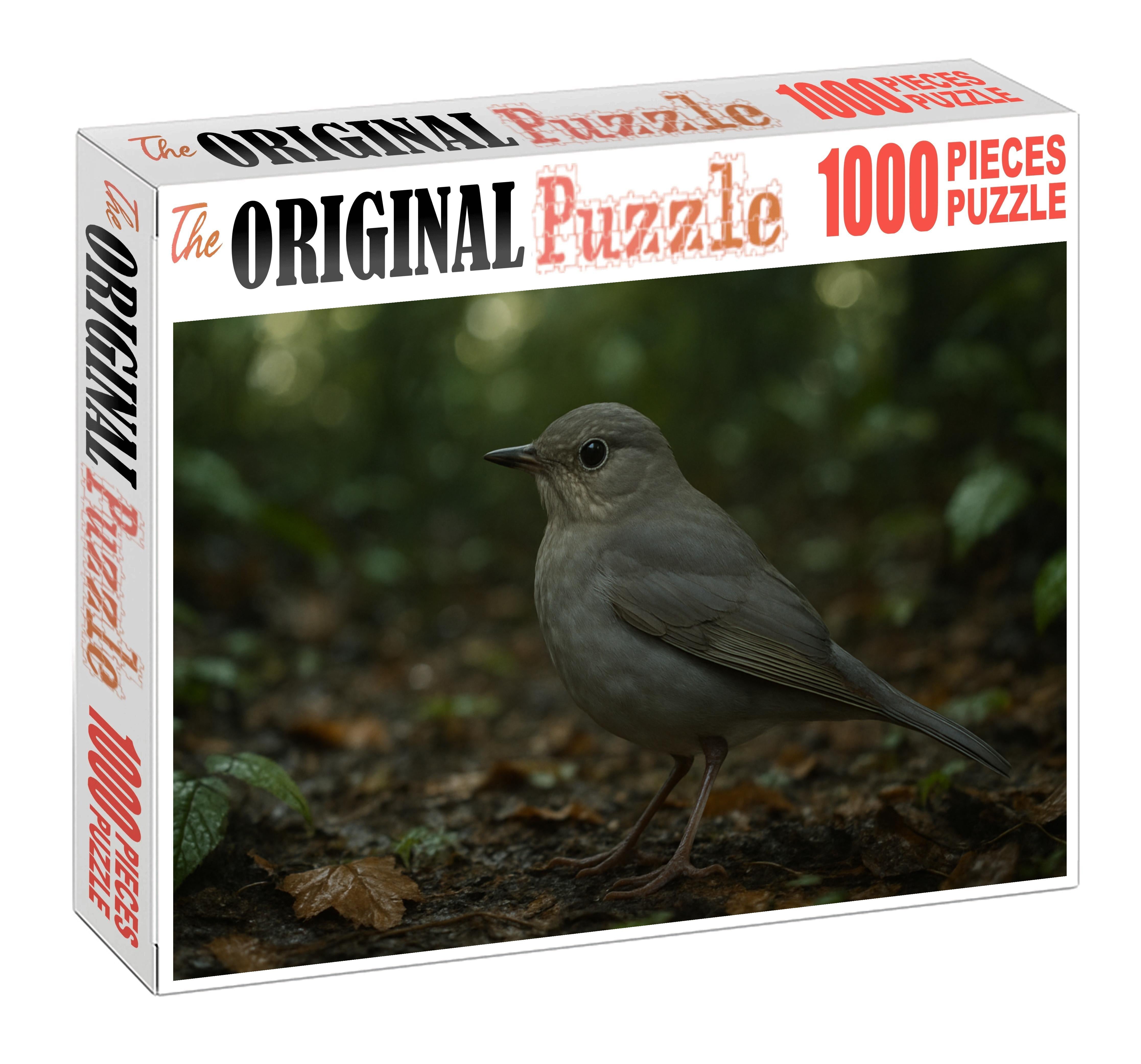 Sooty Thrush Forest Floor Forager 50 Piece Puzzle