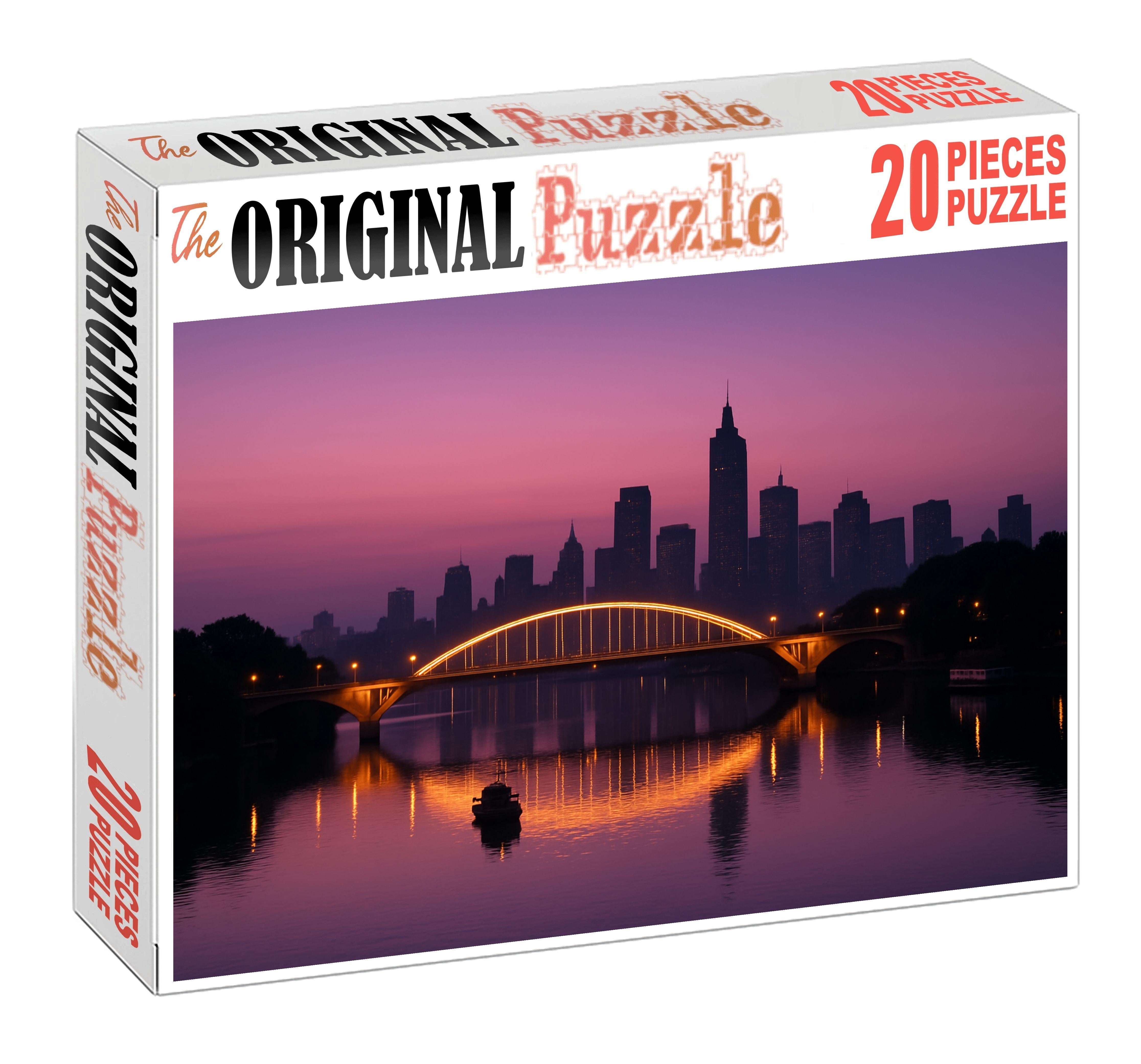 Skyline River Crossing Custom Jigsaw Puzzle