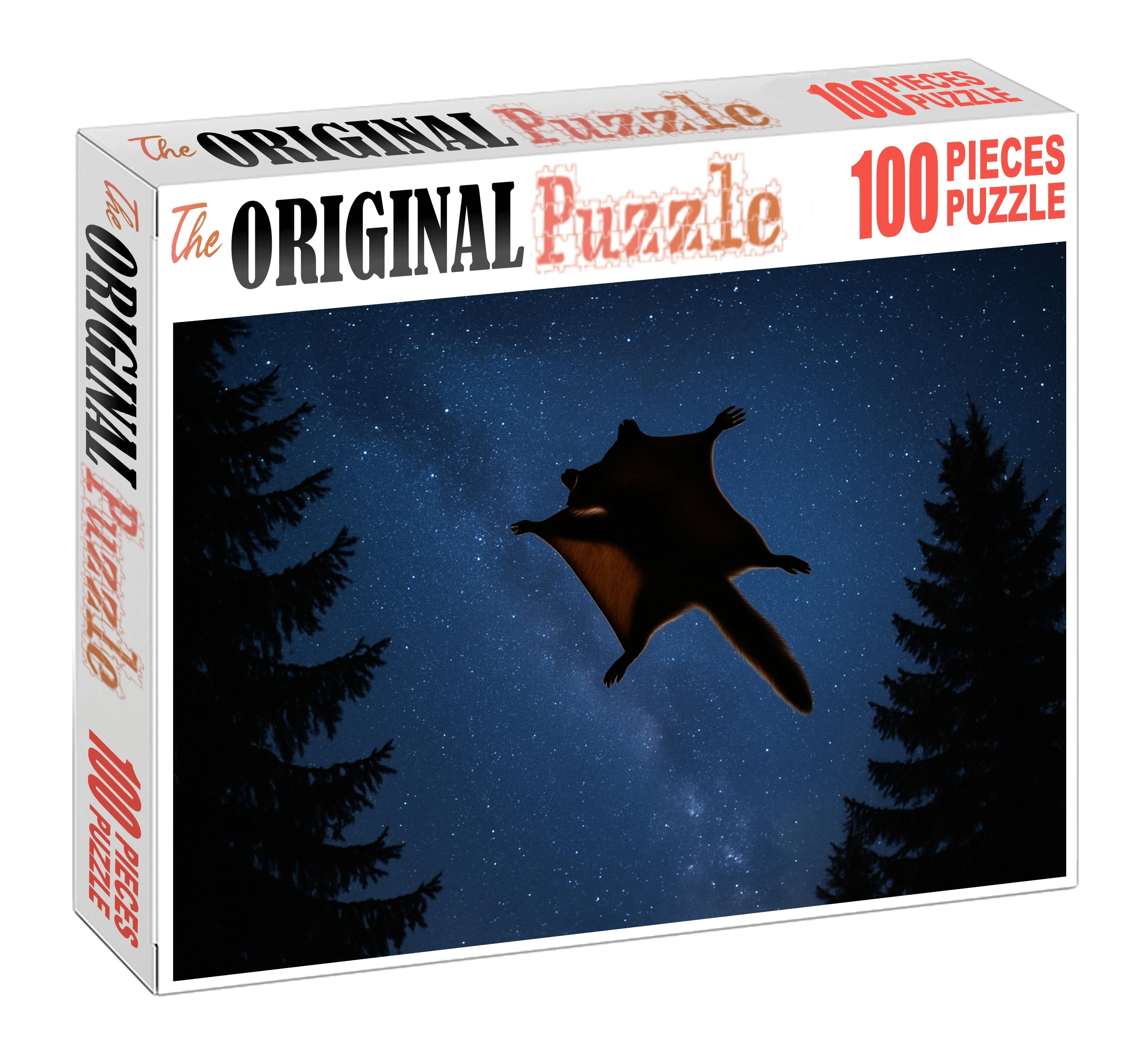 Amber Fanged Glider Nocturnal Mammal With Gliding Membranes And Sharp Canines Puzzle For Adults