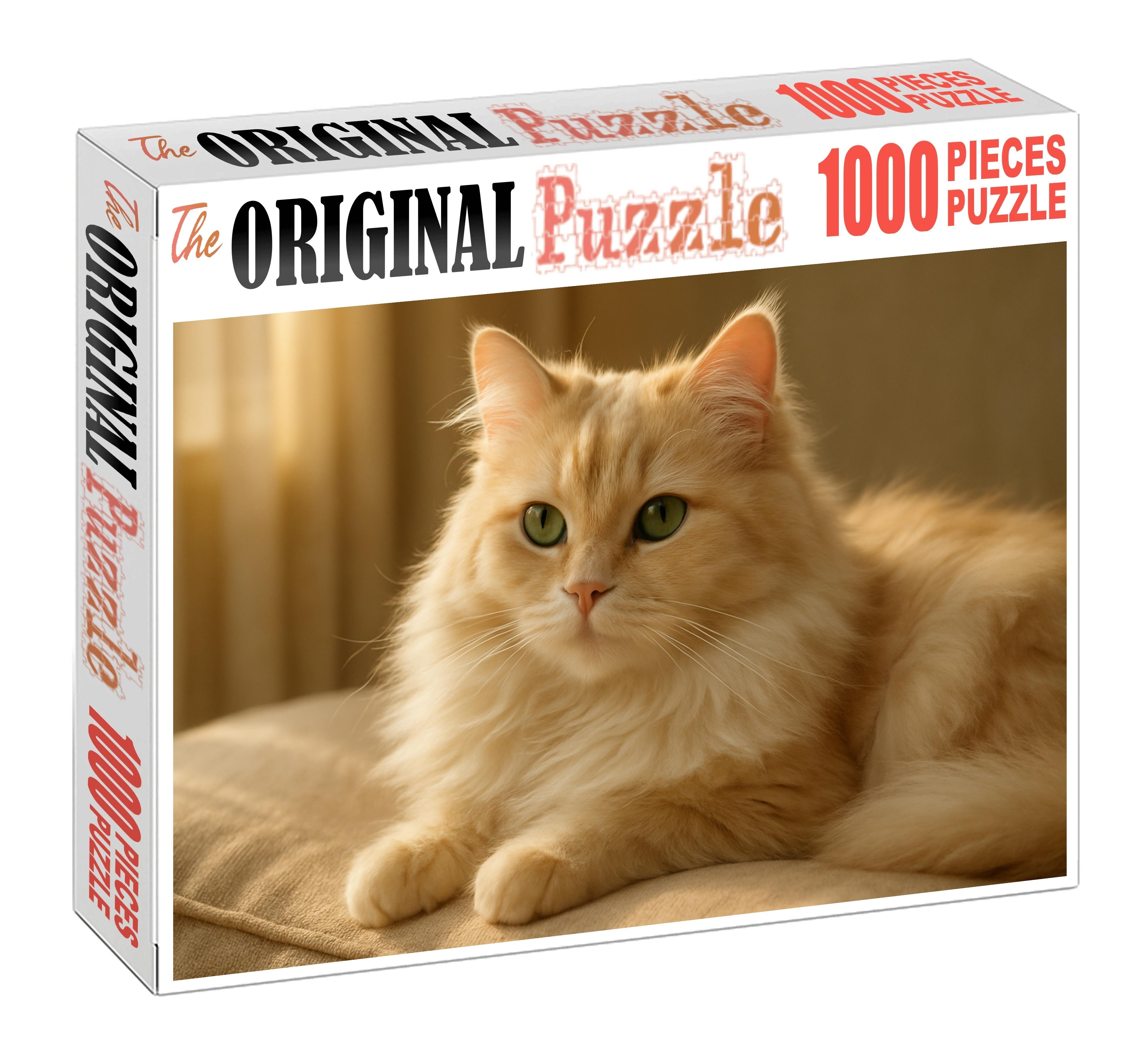 Luminous Cream Soft Ivory Longhair With Gentle Disposition Premium Puzzle Pieces