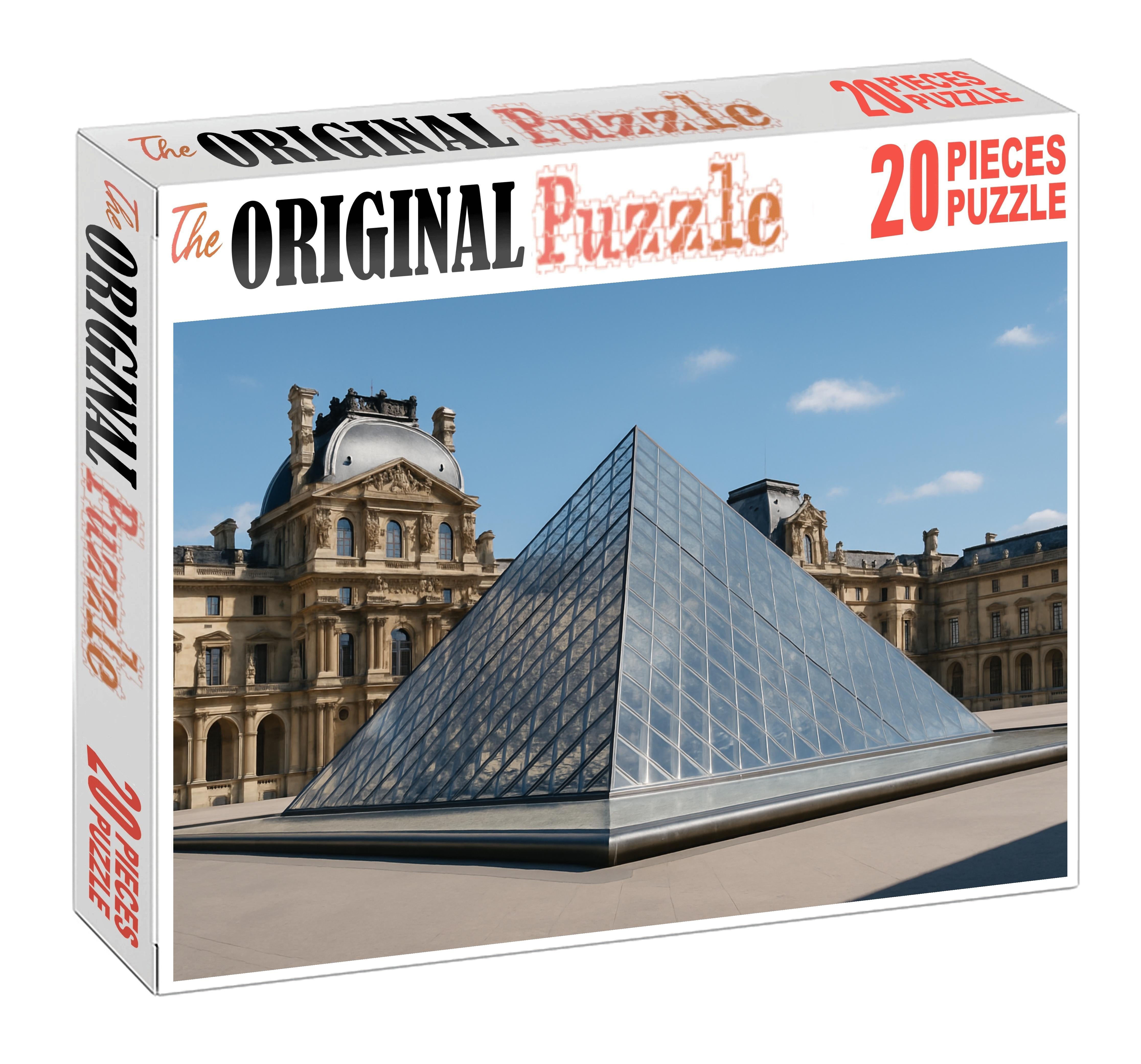 The Louvre Pyramid Located In Paris France Identified By 7800 Globally As A Striking Fusion Of Classical And Contemporary Architecture Large Format Puzzle