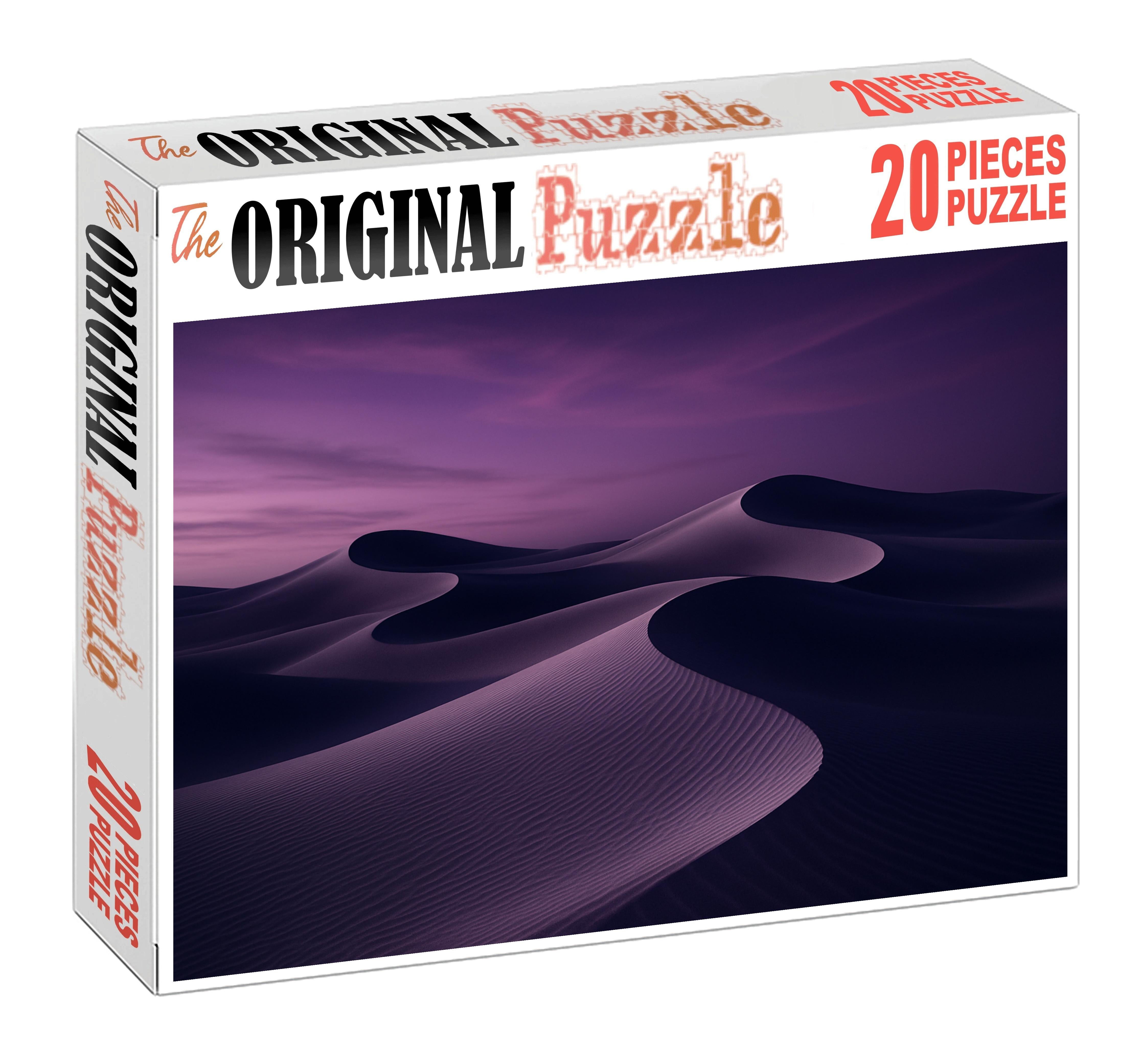 Silver Crescent Dunes At Twilight 200 Piece Puzzle