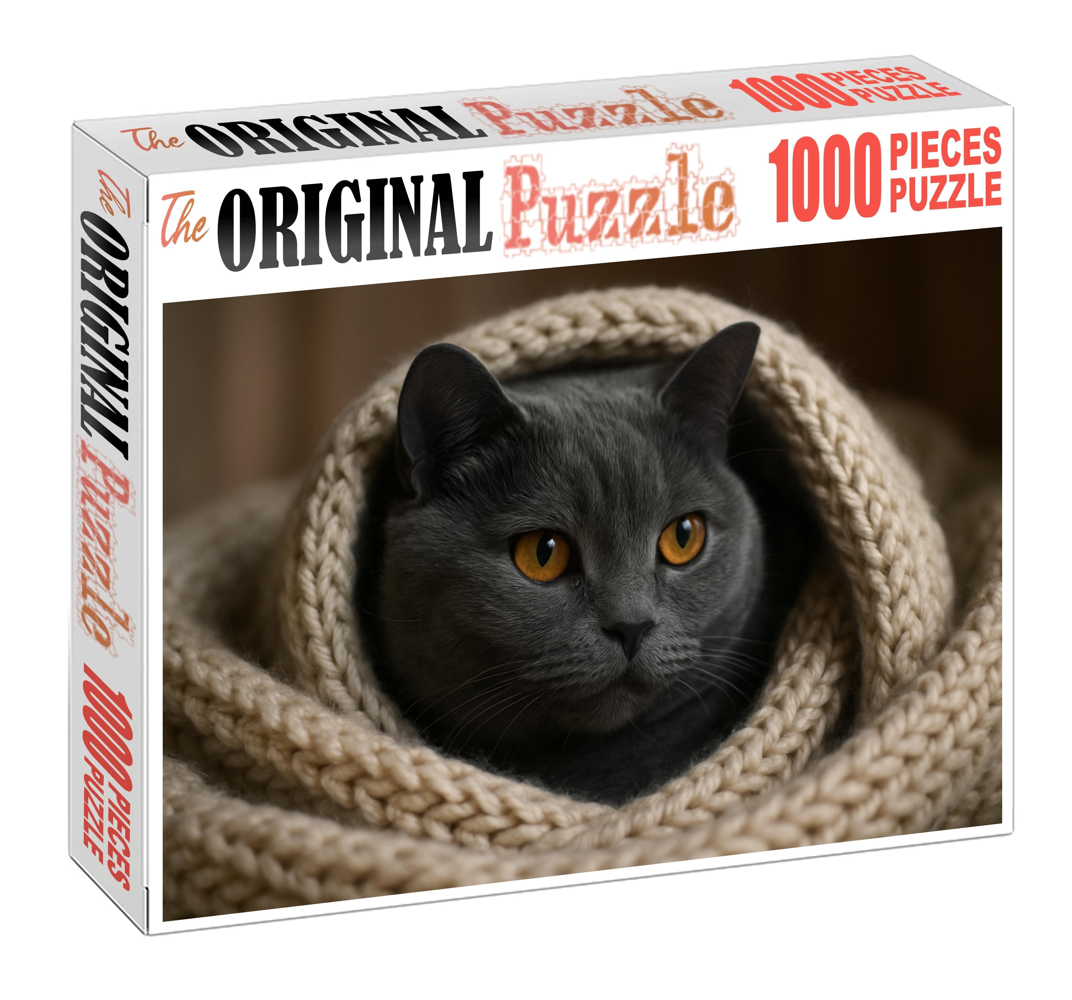 Smoky Blue Scottish Fold Puzzle Collection