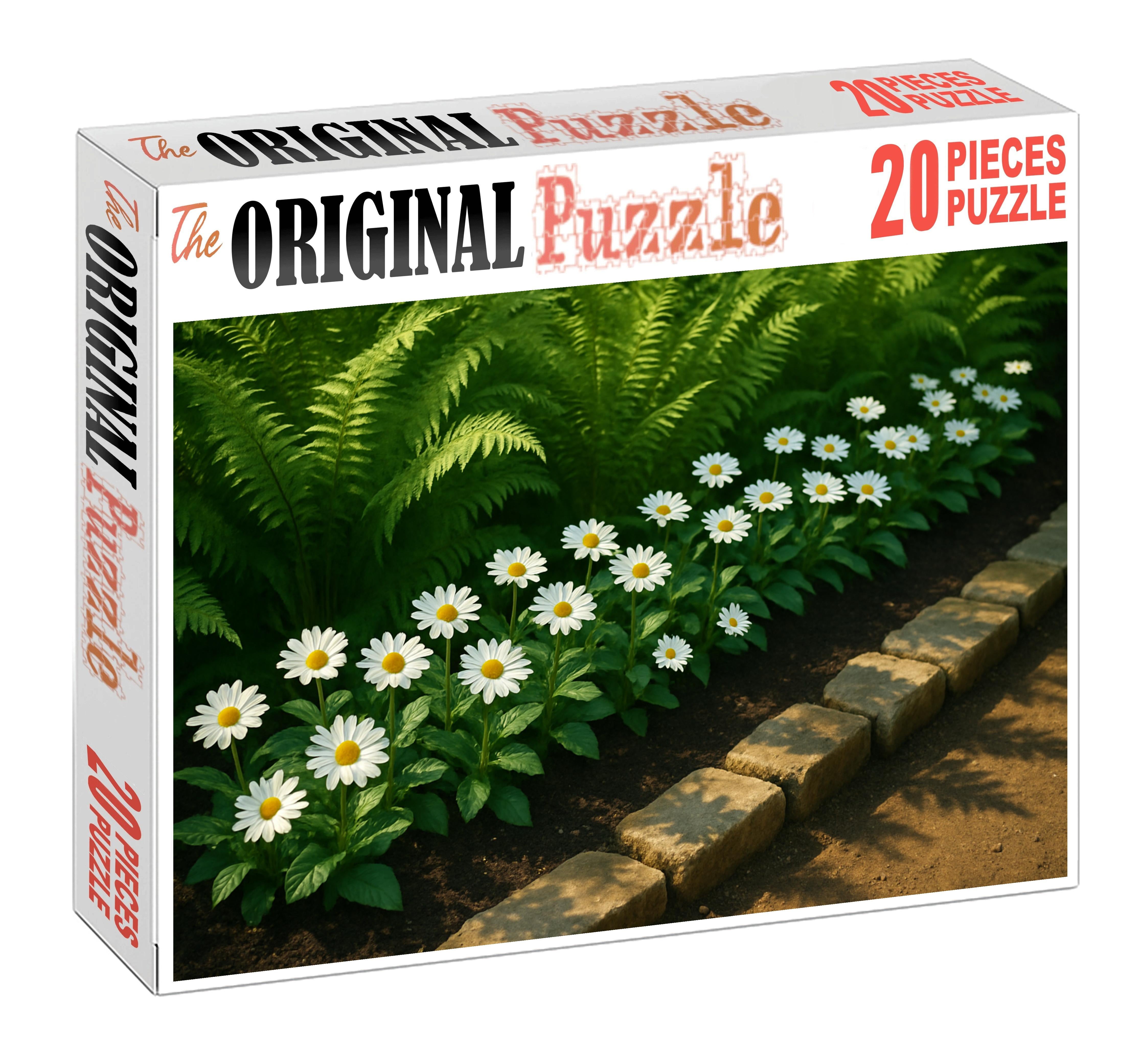 Whispering Fern And Daisy Border 200 Piece Puzzle
