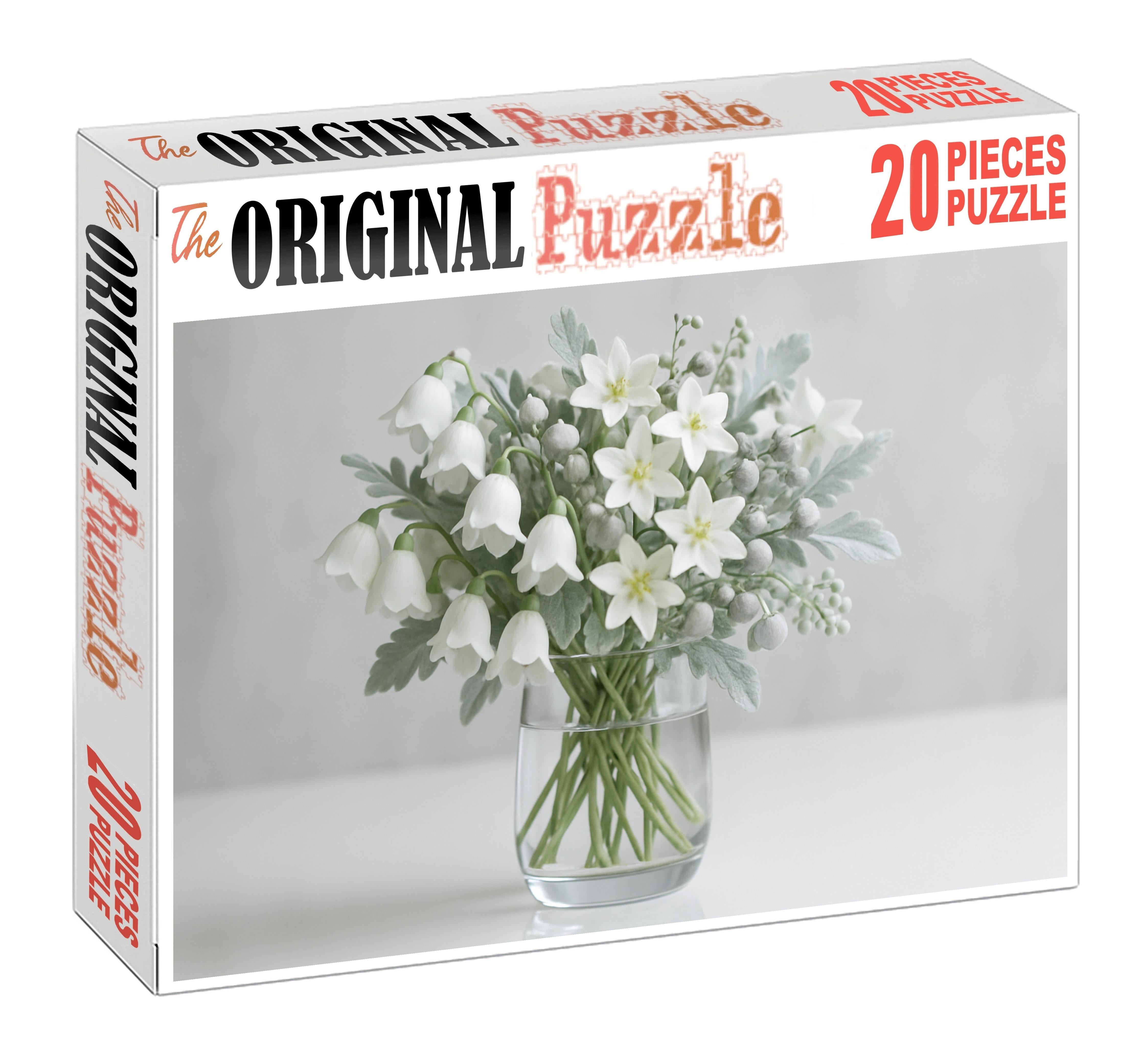 Winter Frost Vase Icy Whites With Silver-toned Accents Family Puzzles