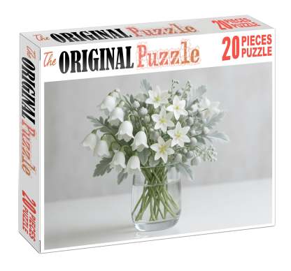 Winter Frost Vase Icy Whites With Silver-toned Accents Family Puzzles