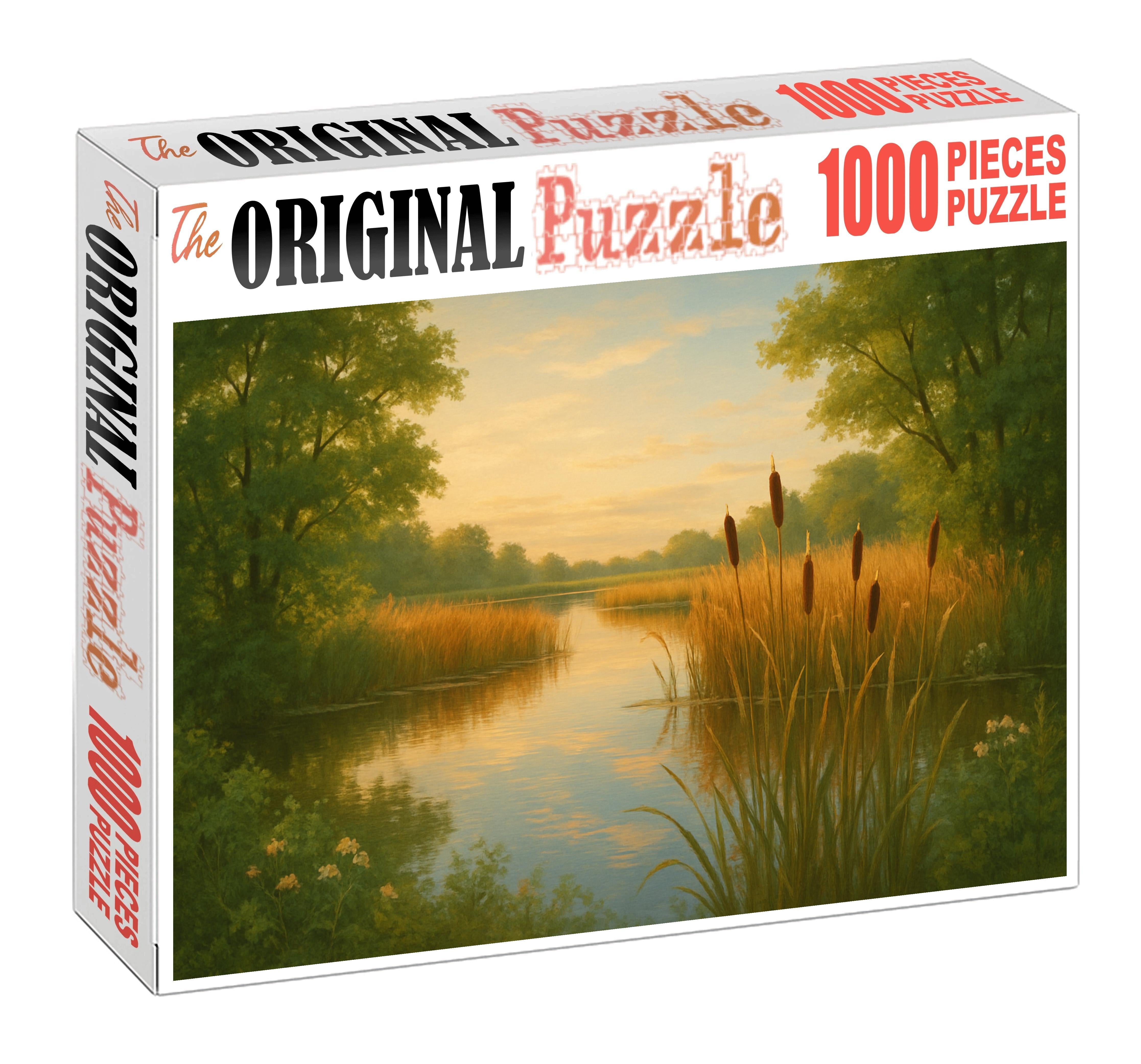 Golden Marsh Reflections Puzzle For Kids