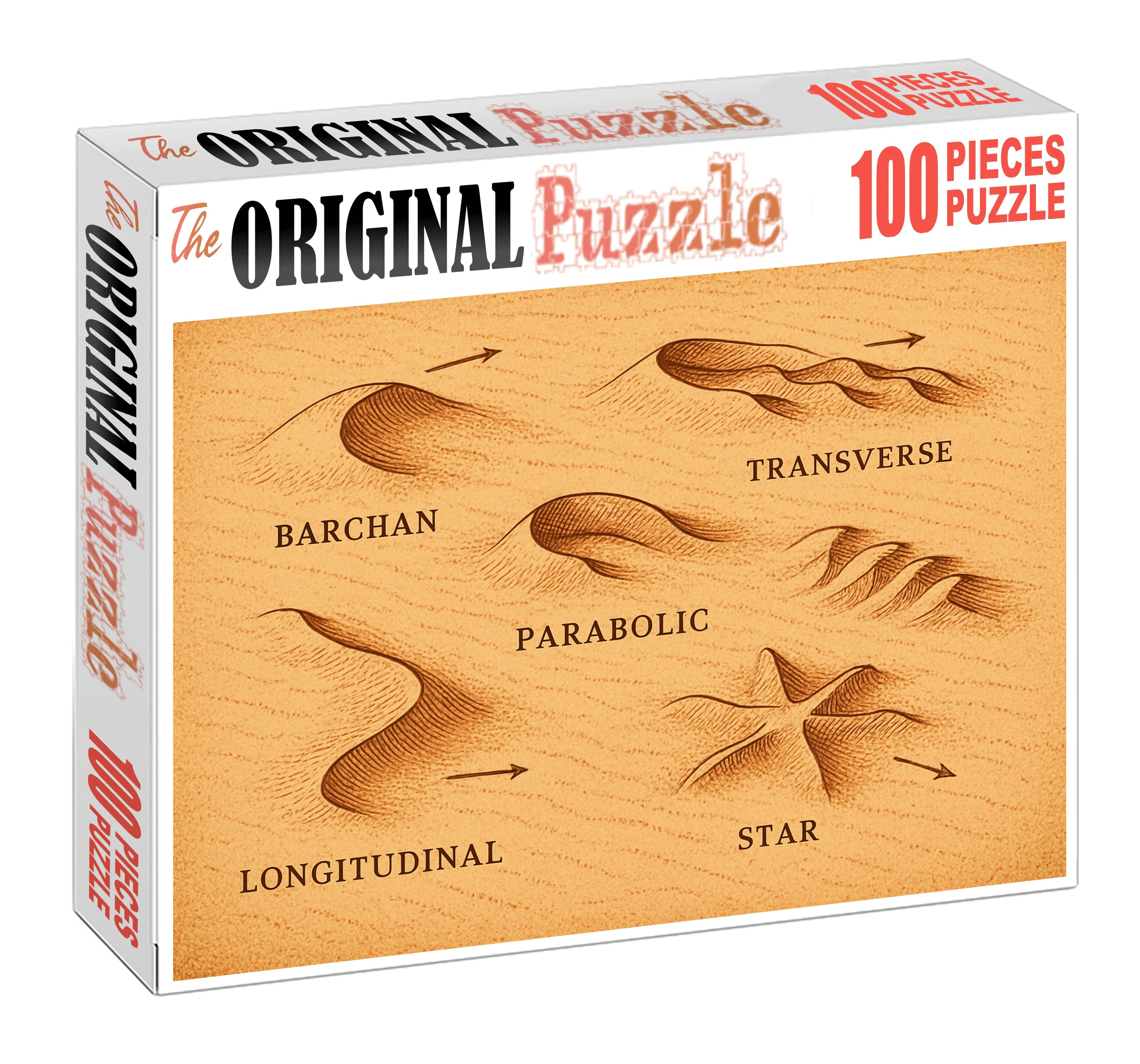 Desert Dune Morphology Pattern Map 50 Piece Puzzle