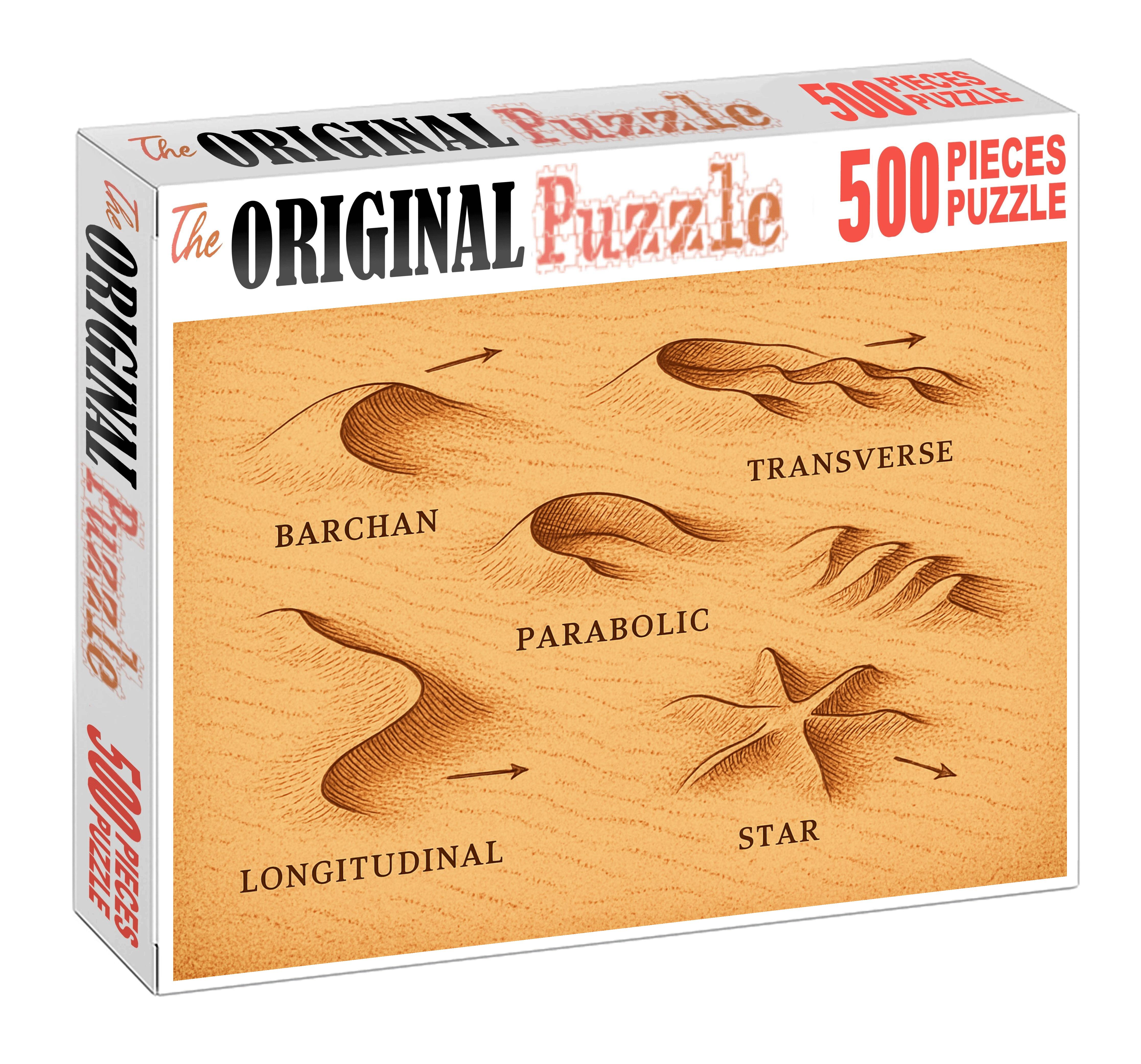 Desert Dune Morphology Pattern Map 50 Piece Puzzle