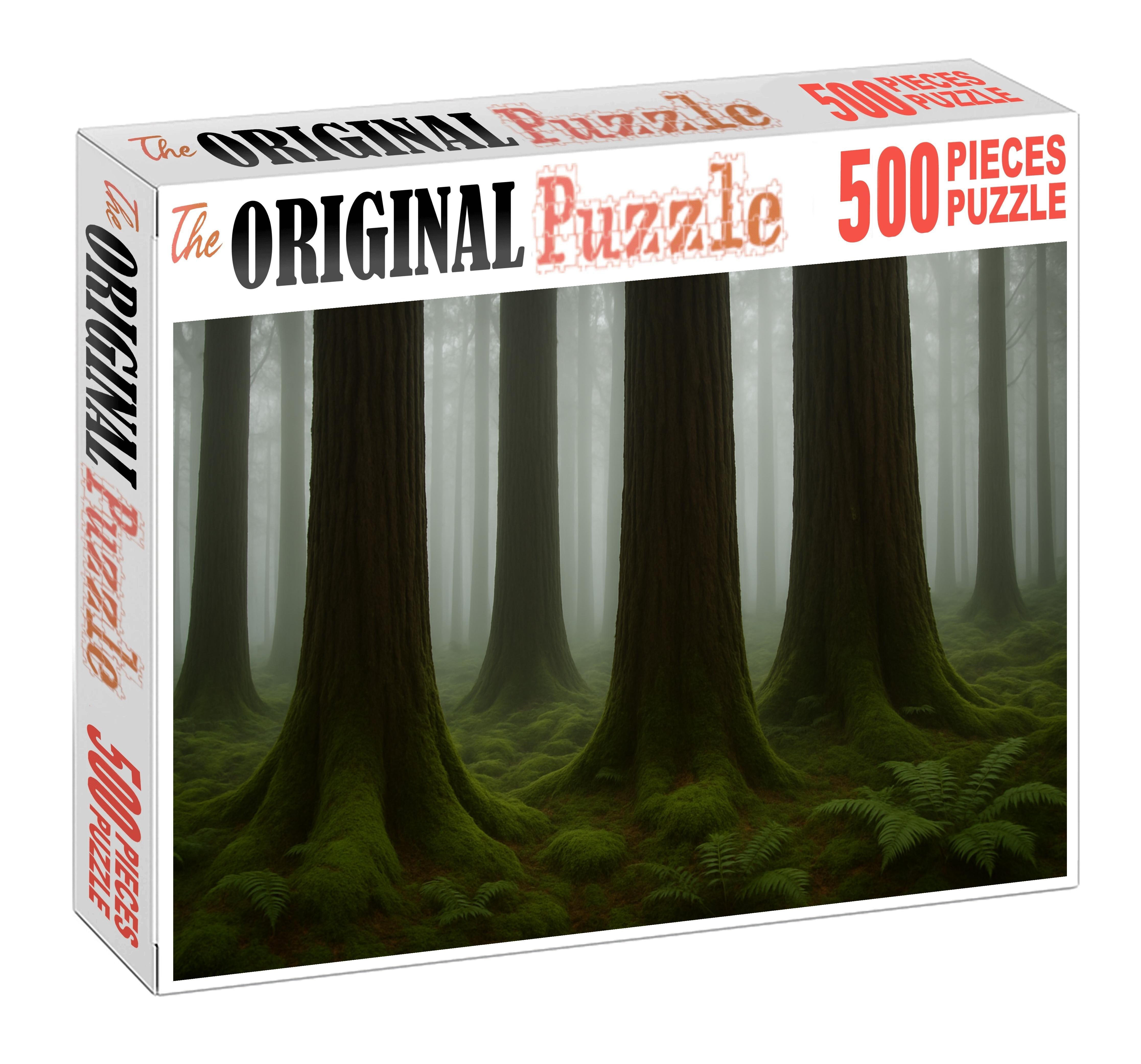 Misty Redwood Glade Custom Jigsaw Puzzle