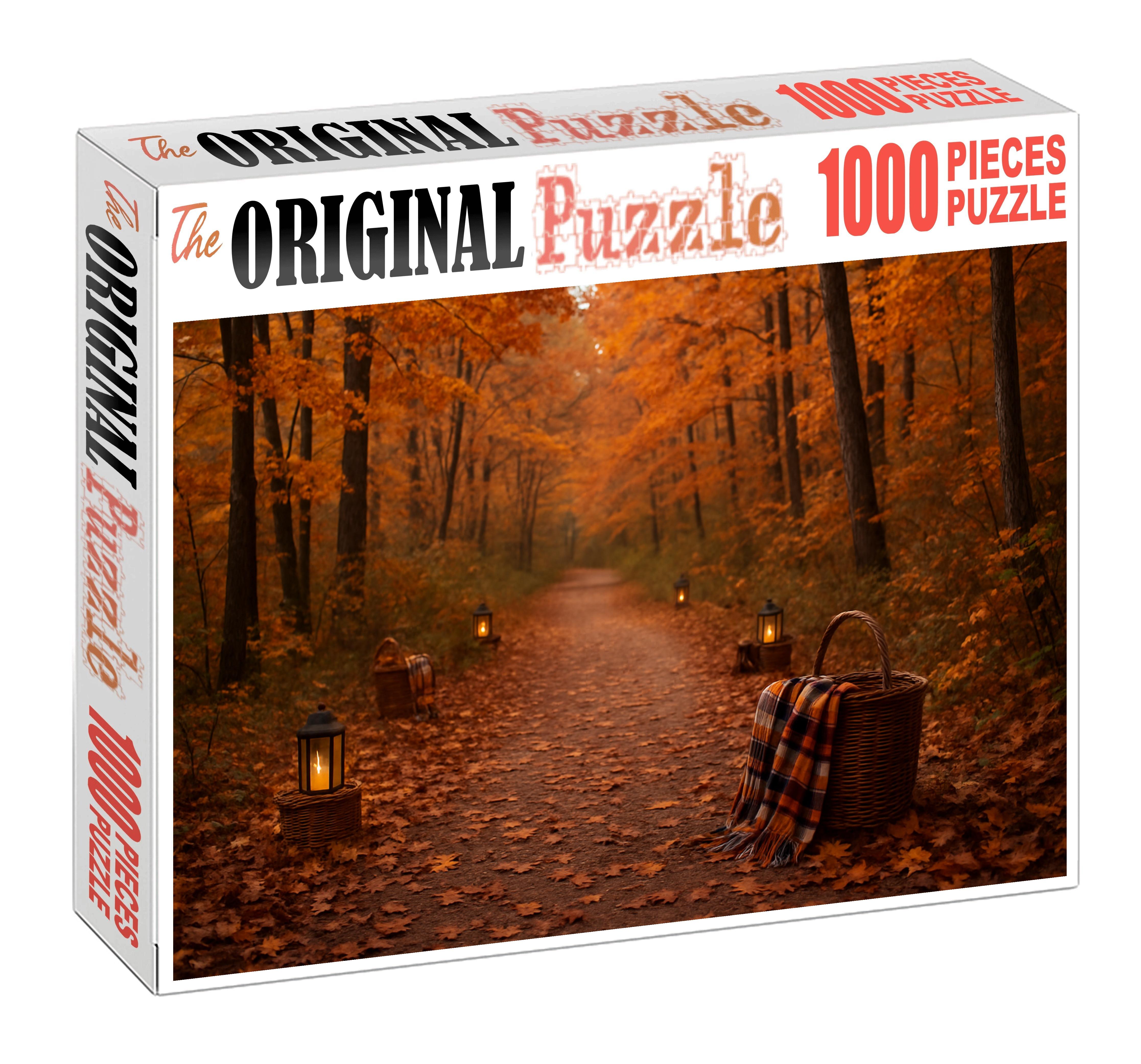 Golden Autumn Stroll 1000 Piece Puzzle