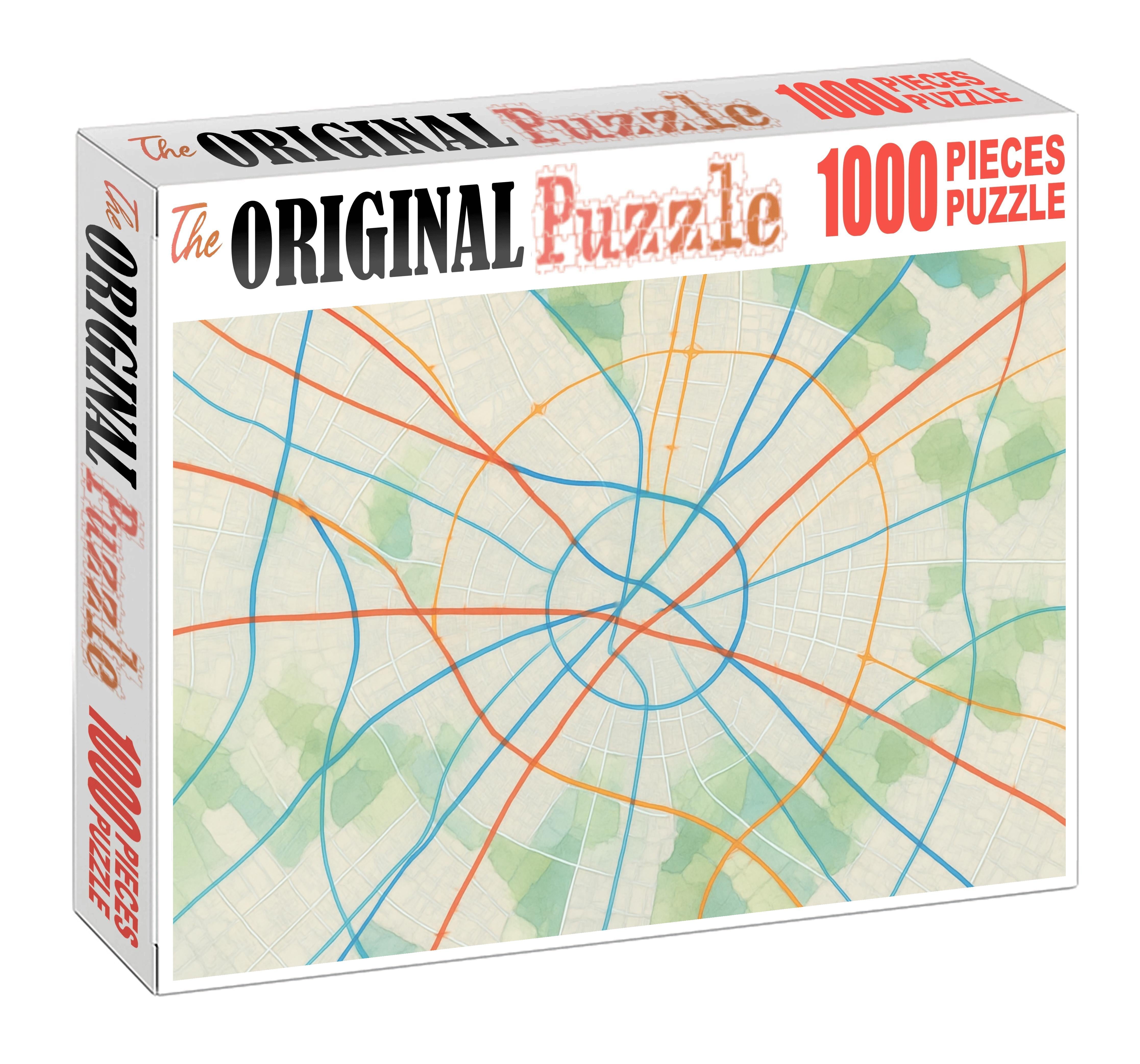 Multilayered Urban Infrastructure Diagram Puzzle Collection