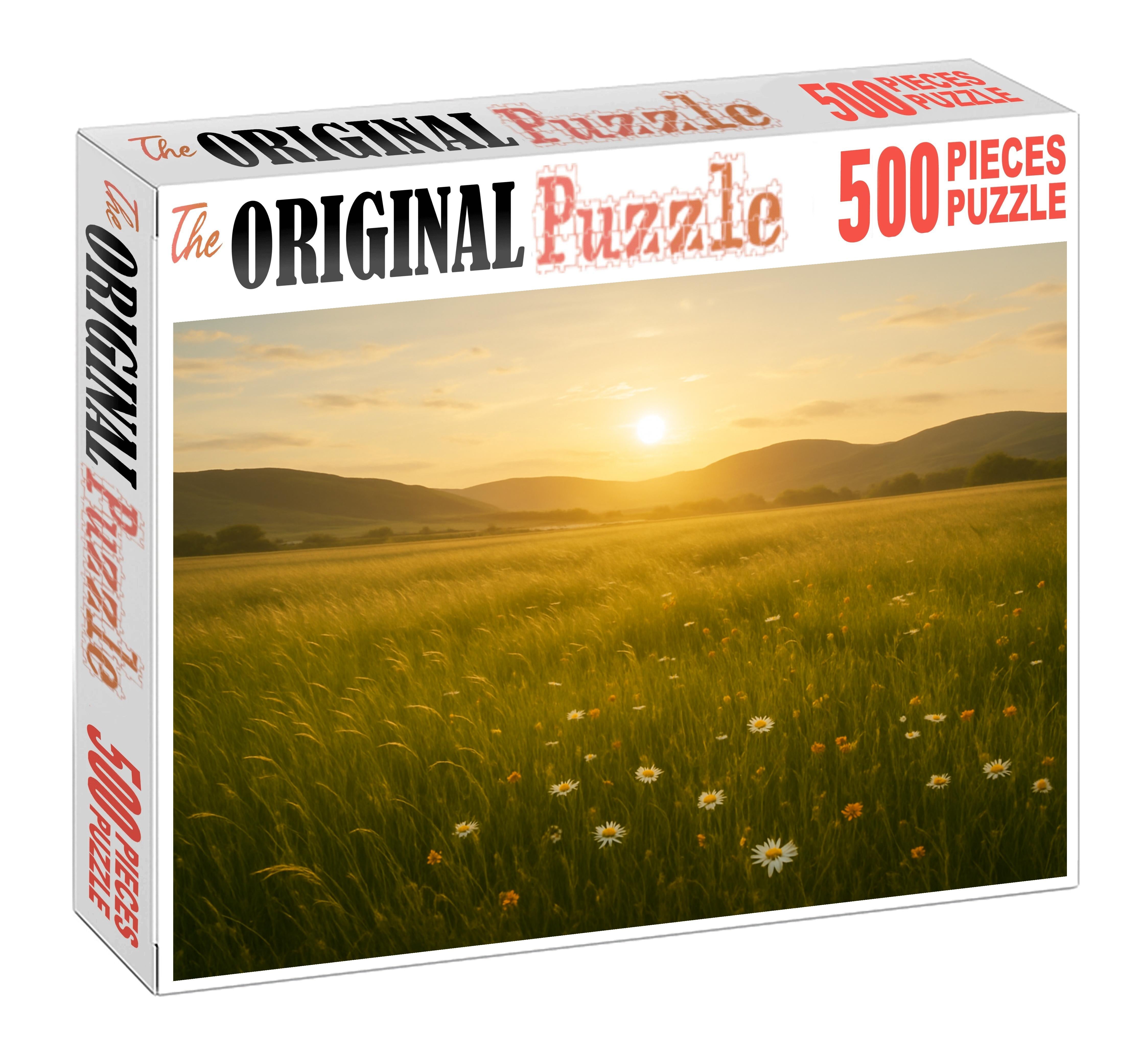 Golden Highland Meadow 500 Piece Puzzle