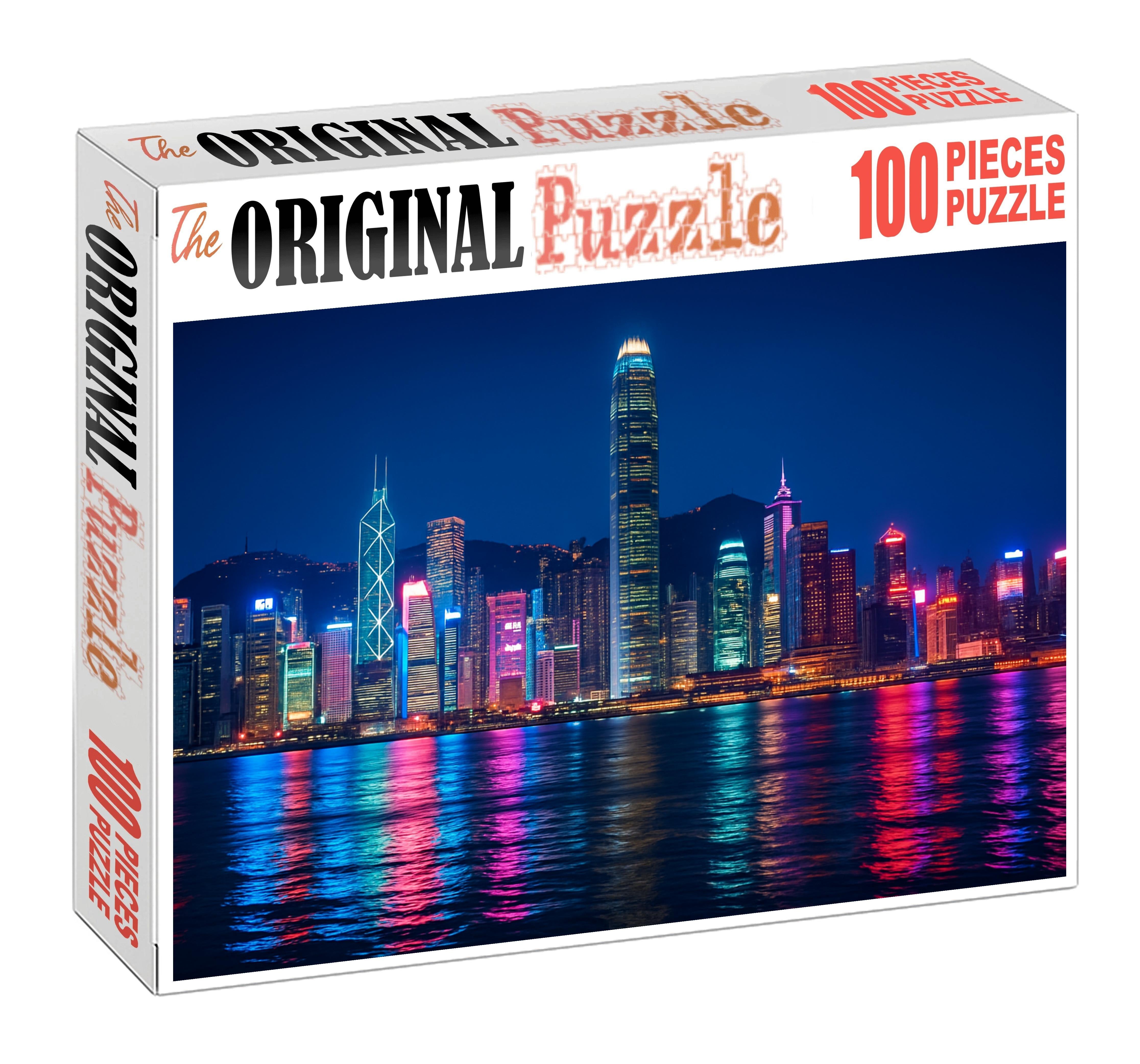 Hong Kong Victoria Harbour Skyline Ranked The Worlds 7th Most Iconic Skyline Featuring Towering Skyscrapers Clustered Along The Harbor Unique Puzzle Design
