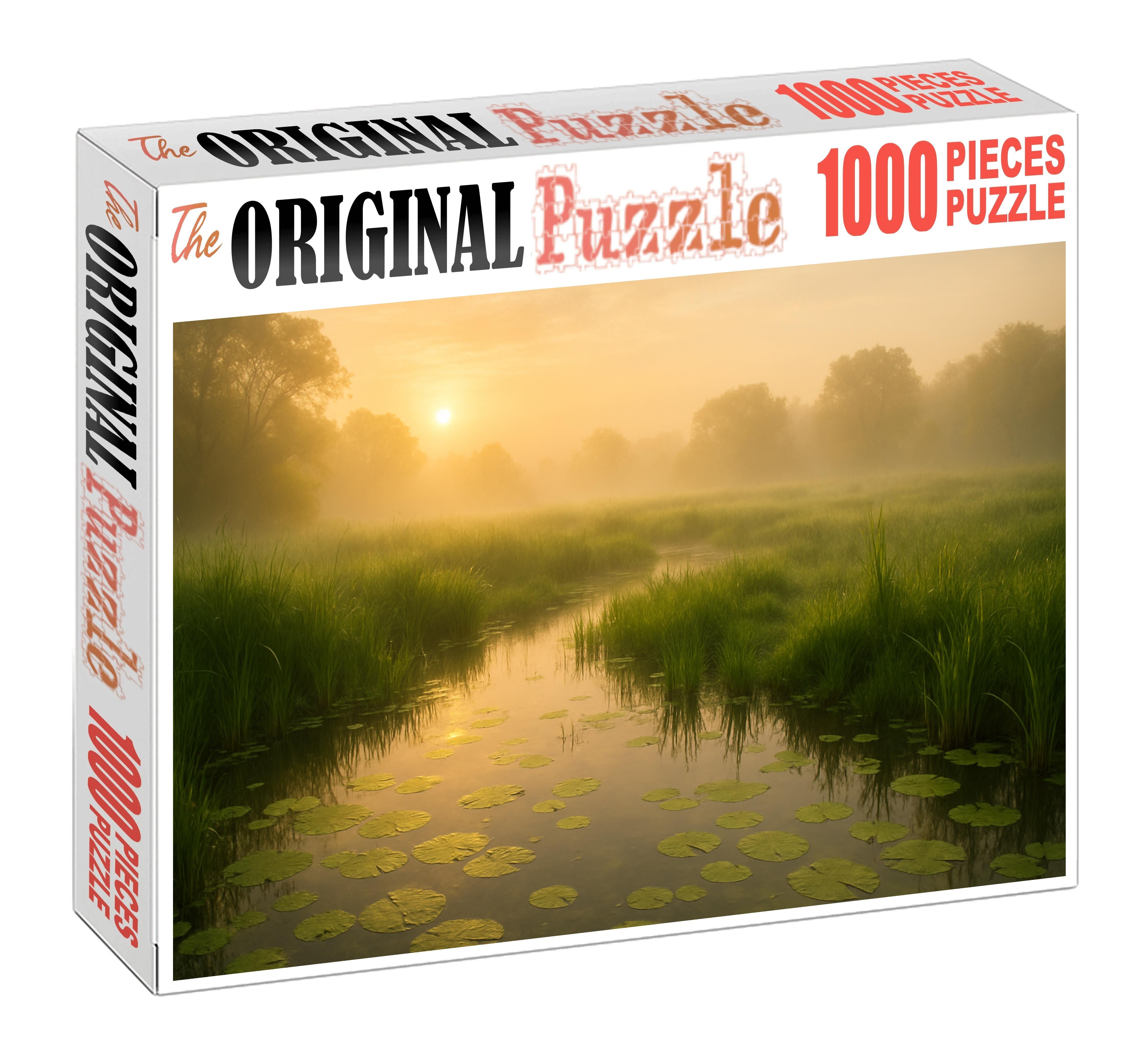 Emerald Marsh Sunrise 200 Piece Puzzle