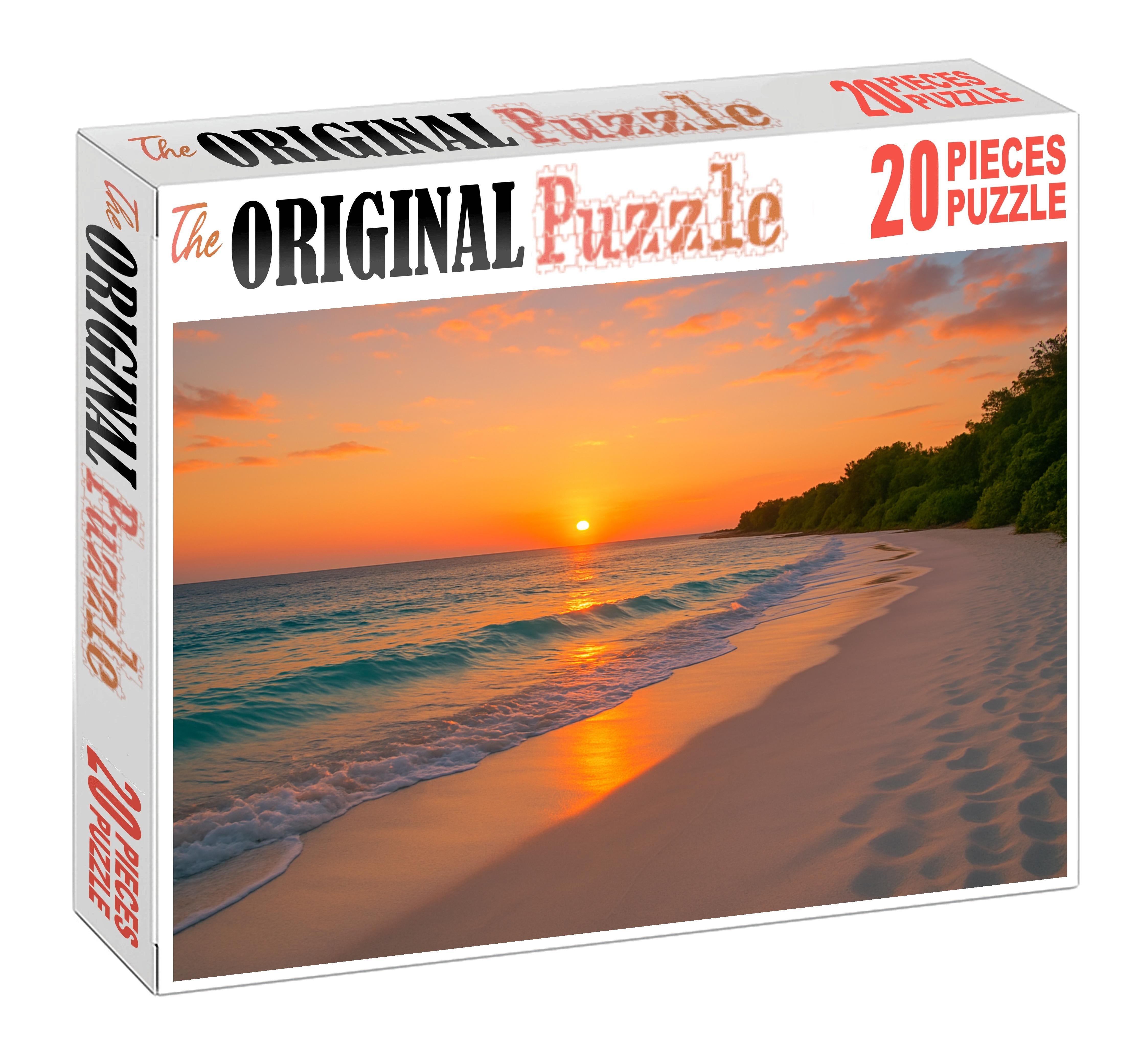 Whispering Waves Beach A Serene Escape 20 Piece Puzzle