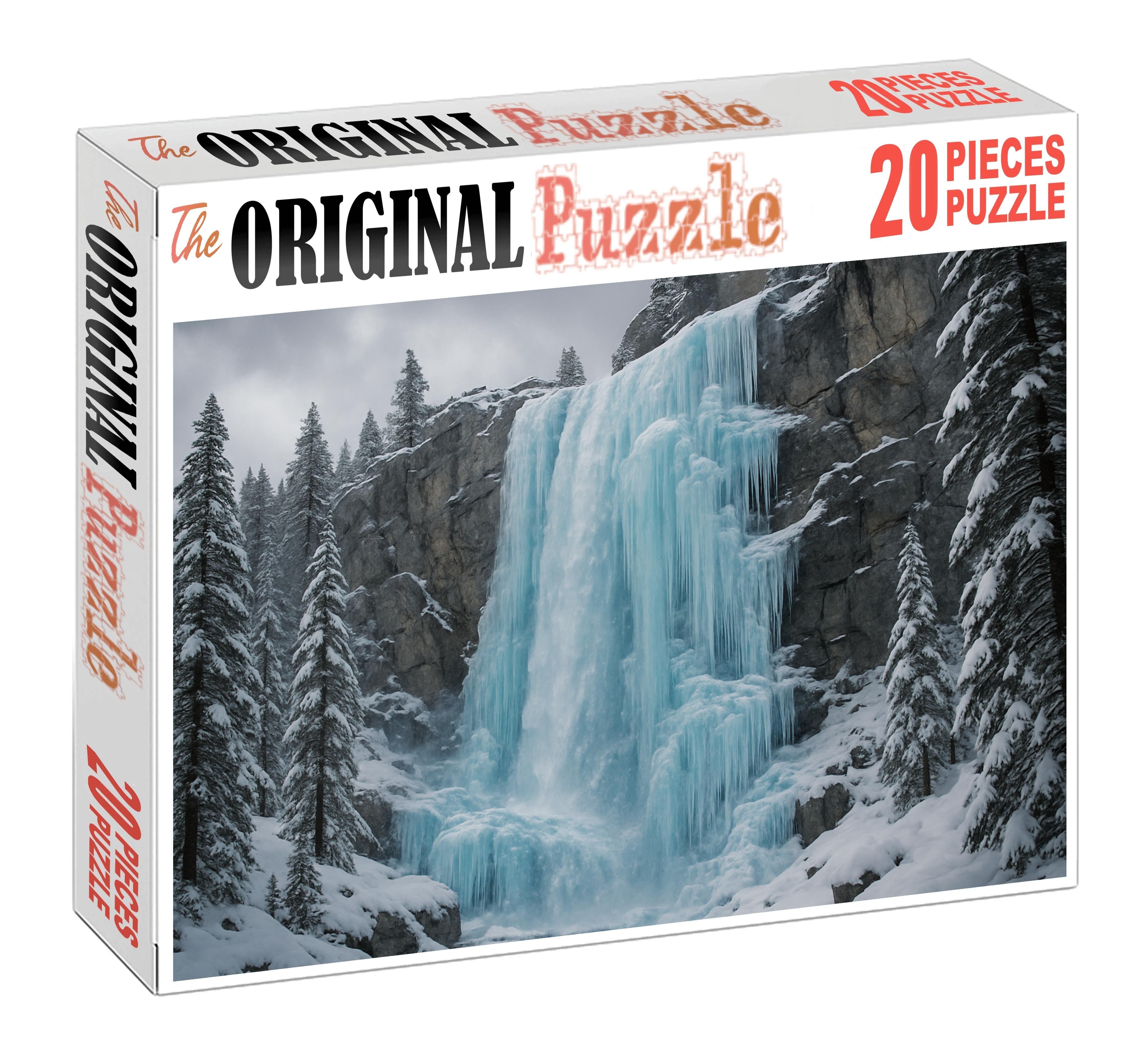 Frozen Sapphire Fall Large Format Puzzle
