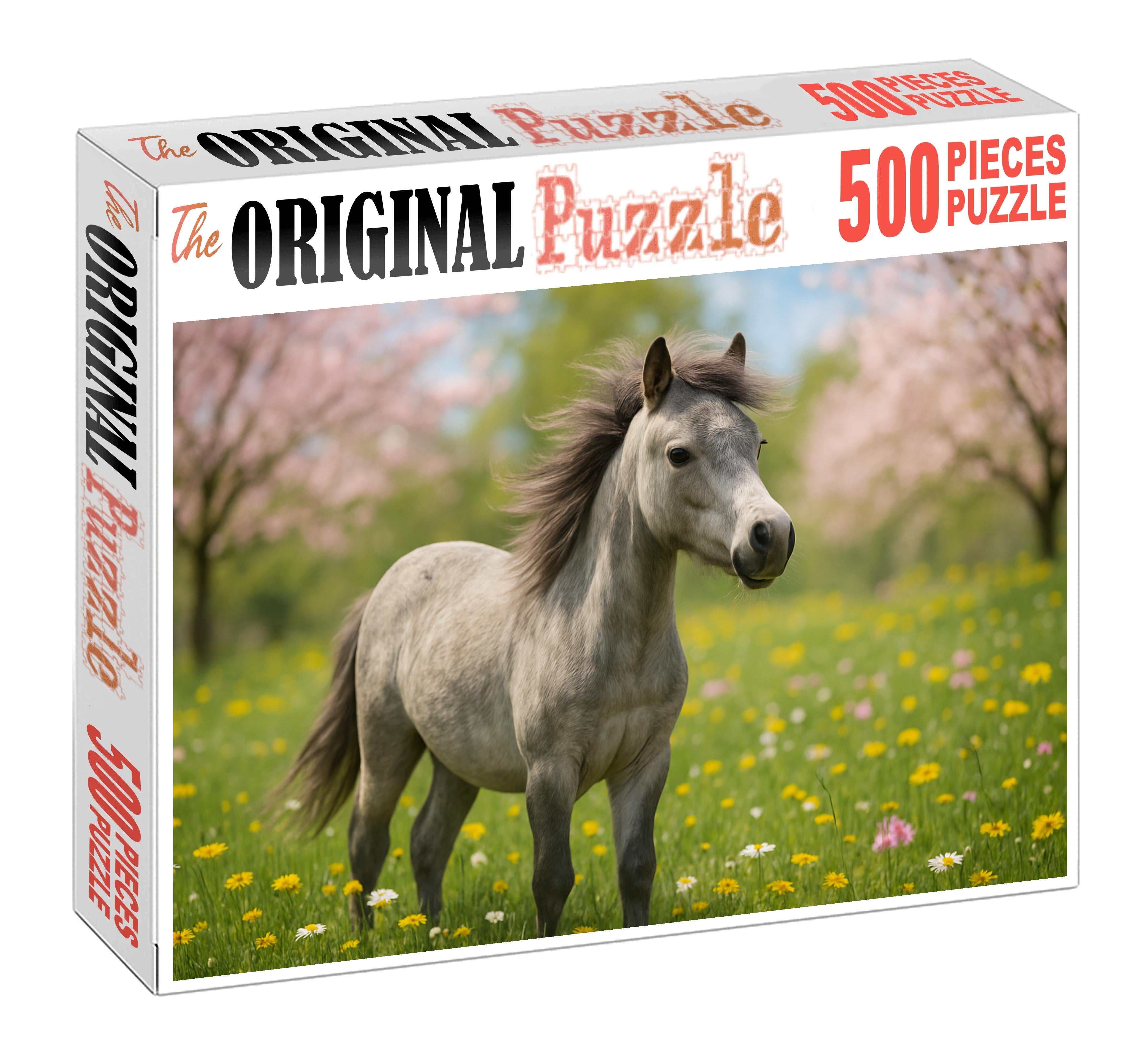 Crystal Willow Pony Petite Dapple Gray Mare With Lively Spirit Custom Jigsaw Puzzle