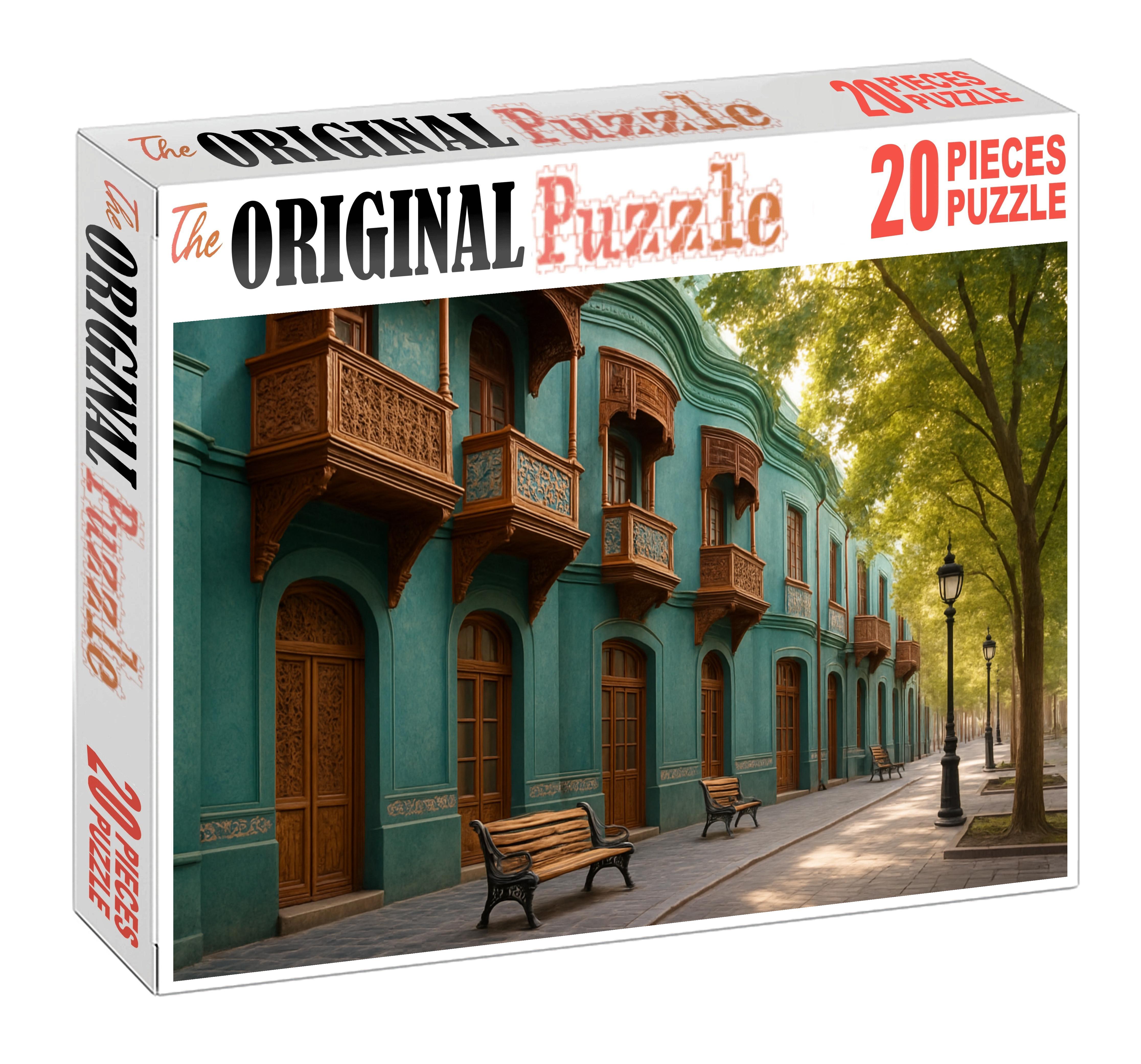 Teal Crescent Mini Puzzle