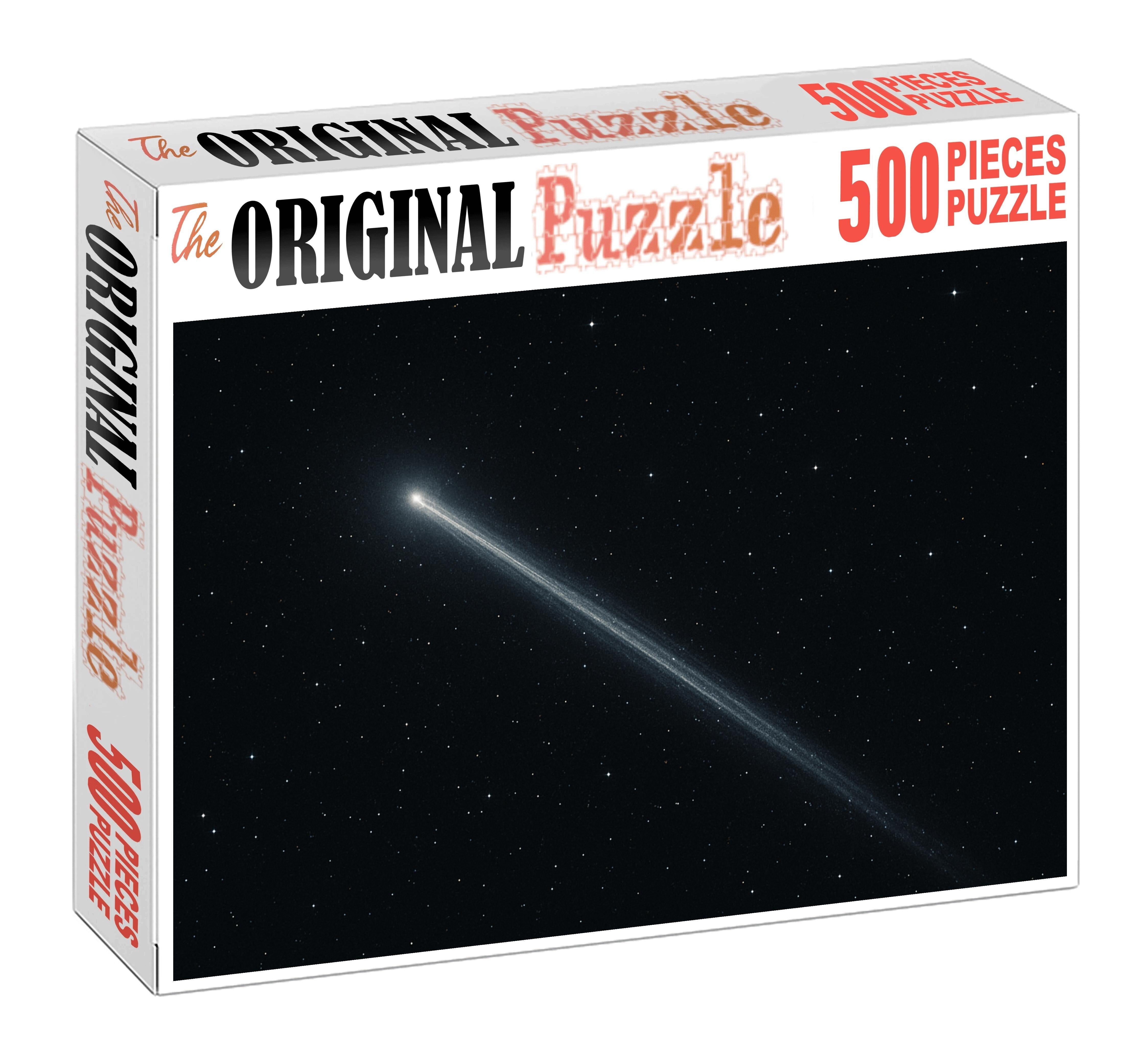 Silver Frosted Comet Tail Custom Jigsaw Puzzle