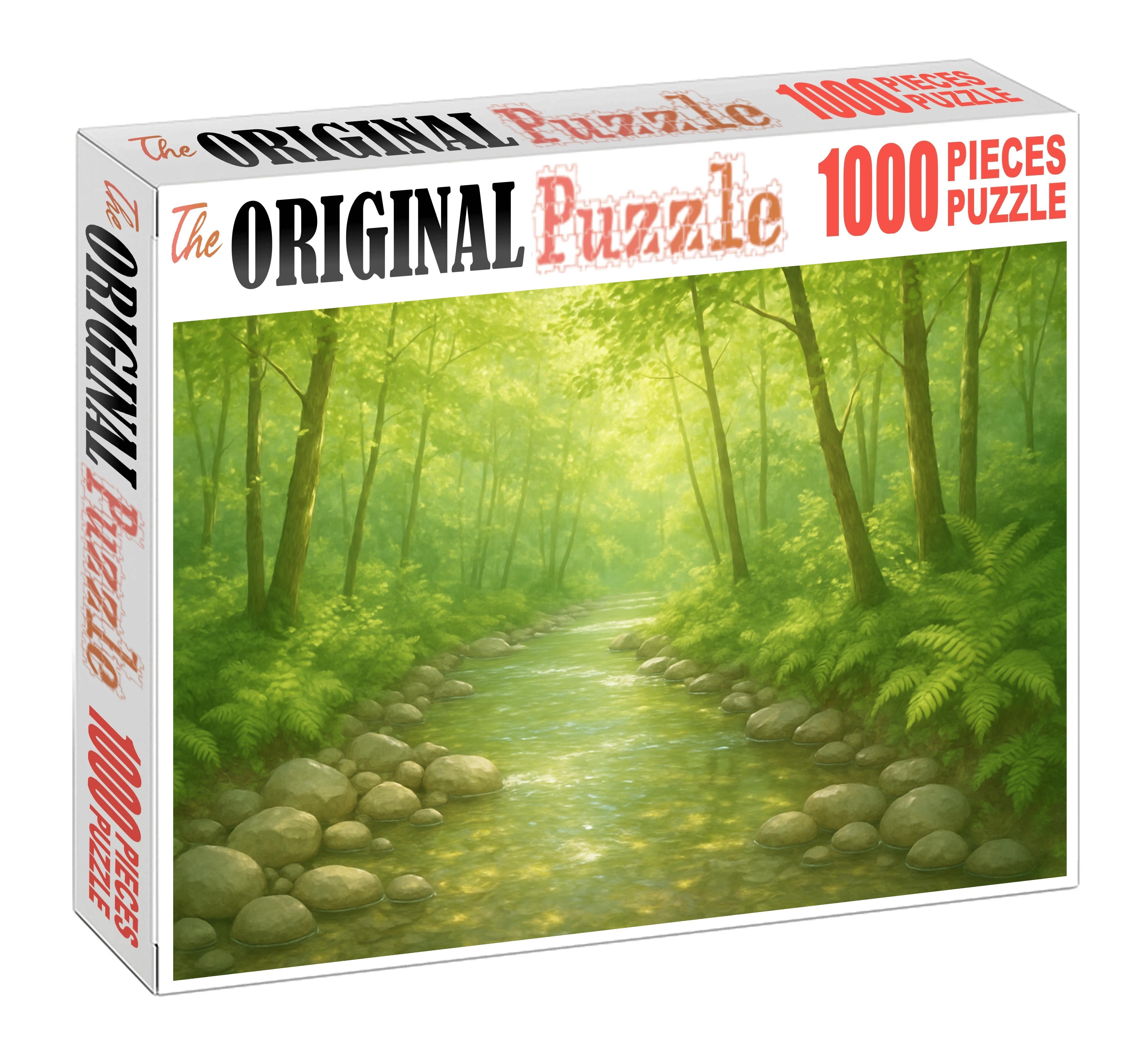 Crystal Stream Wood Unique Puzzle Design