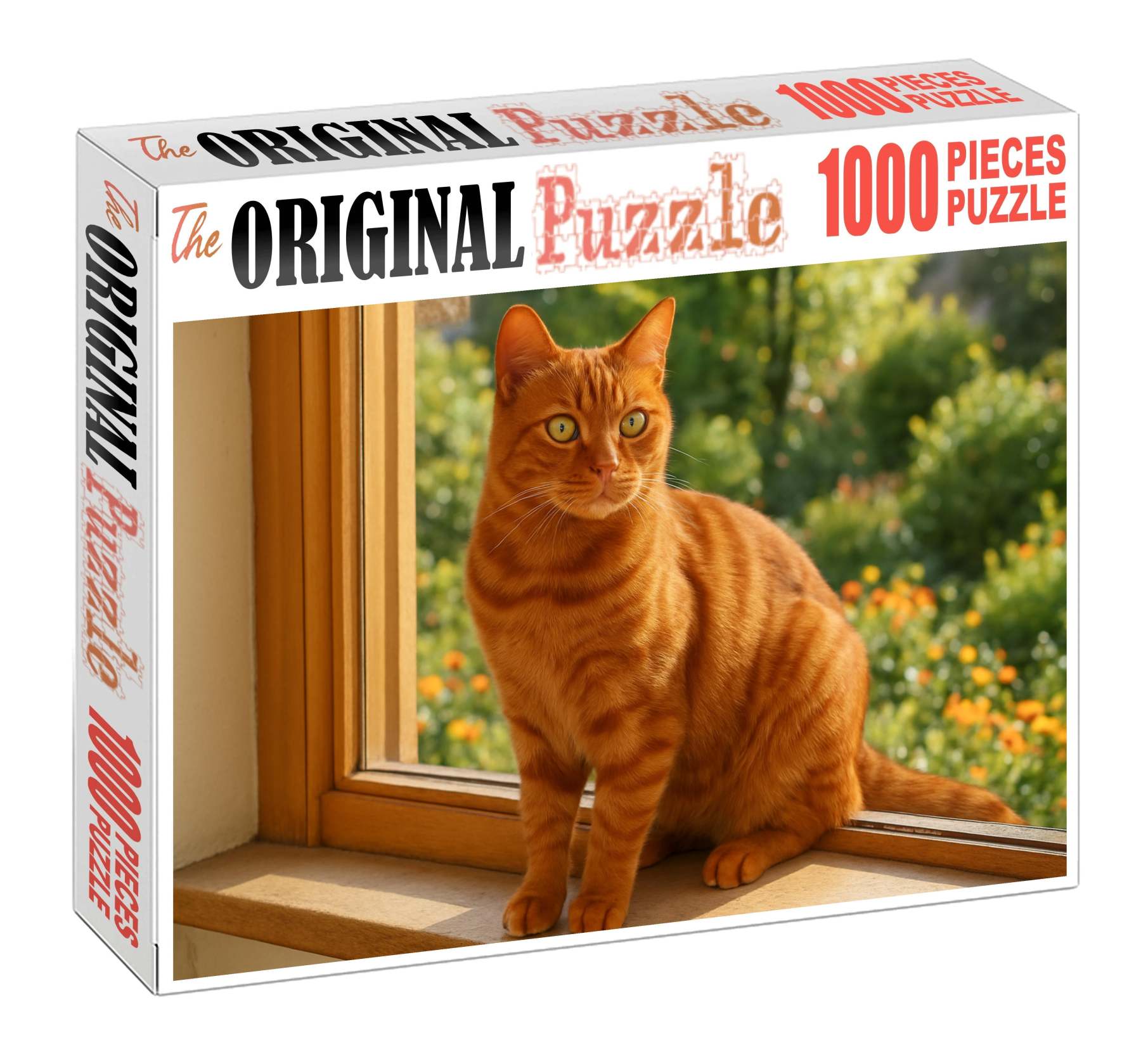 Copper Gleam Shining Copper-toned Cat With Bold Personality 20 Piece Puzzle