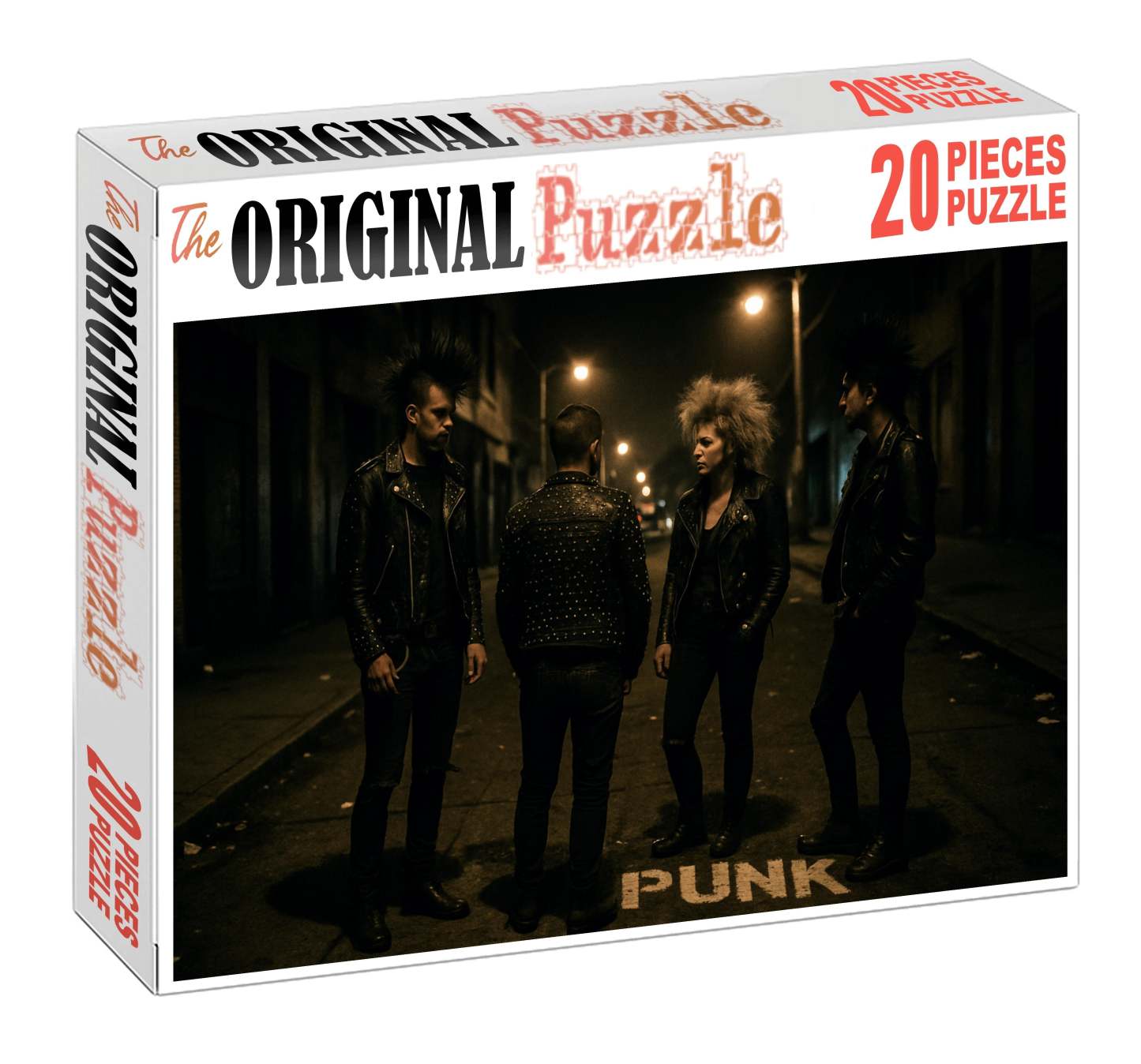 Post-punk Street Fashion Culture Unique Puzzle Design