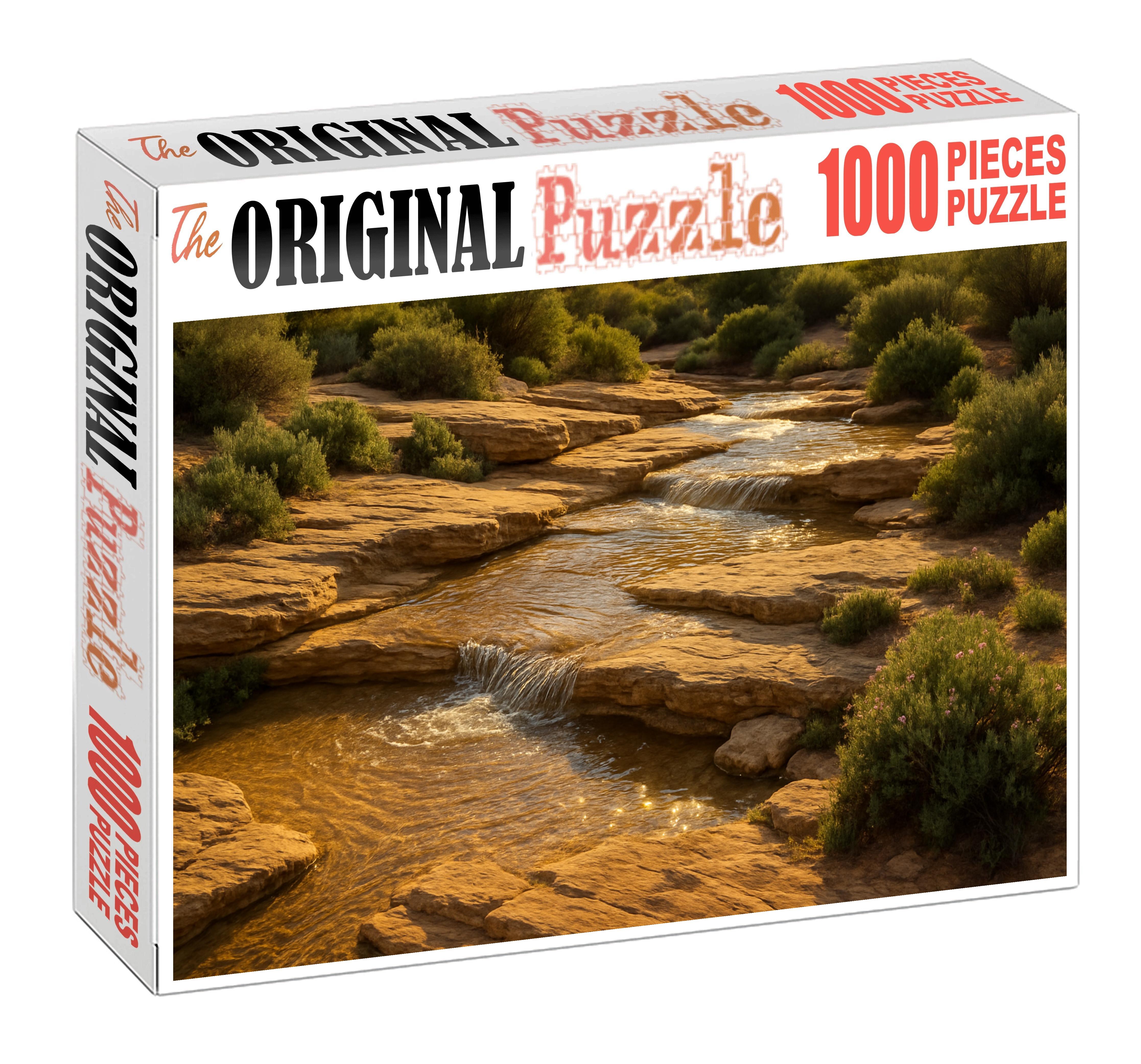 Sunlit Ledge Cascade Challenging Puzzles