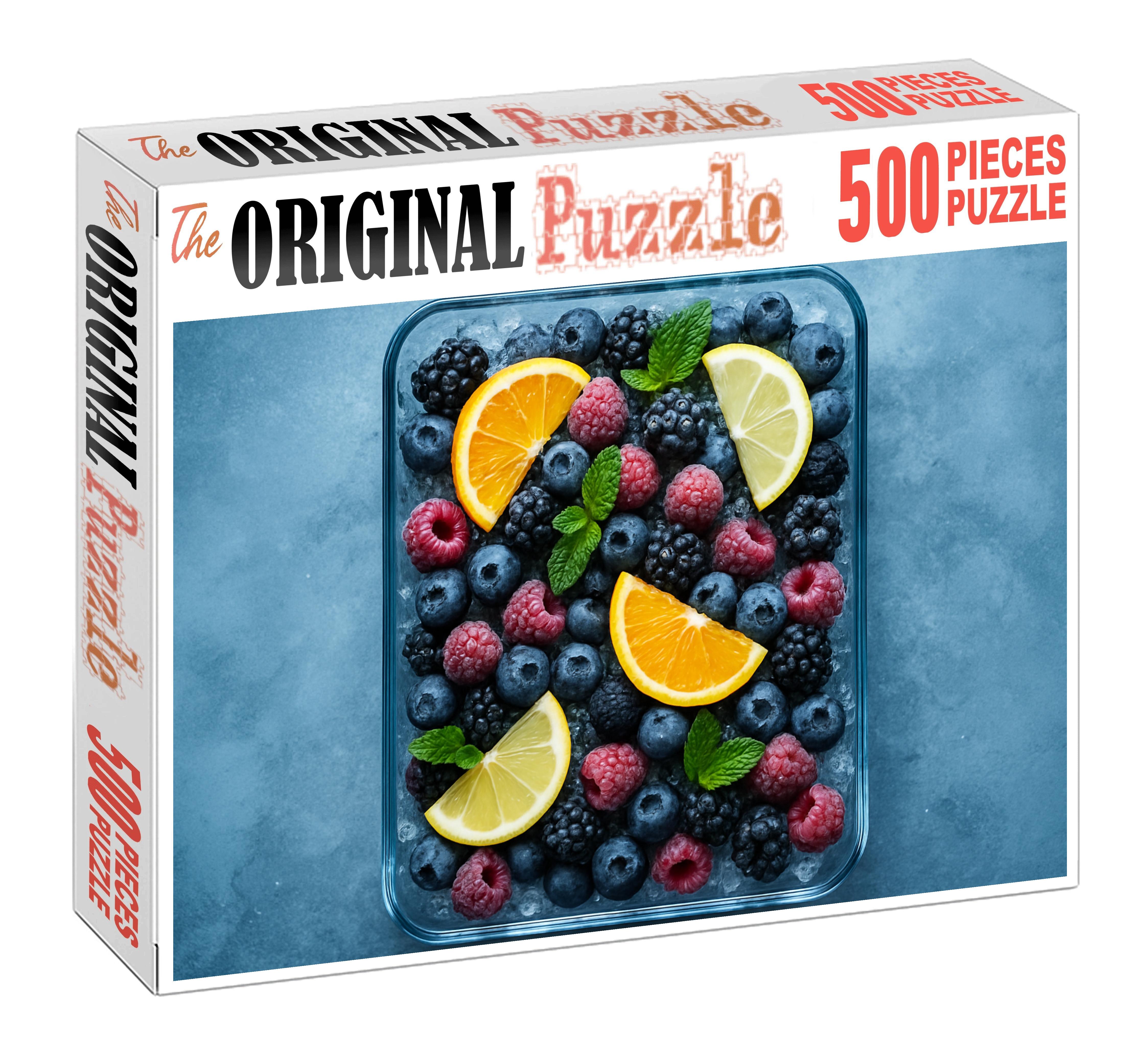 Crystal Cascade Frozen Berries And Citrus Sparkle Puzzle Challenge
