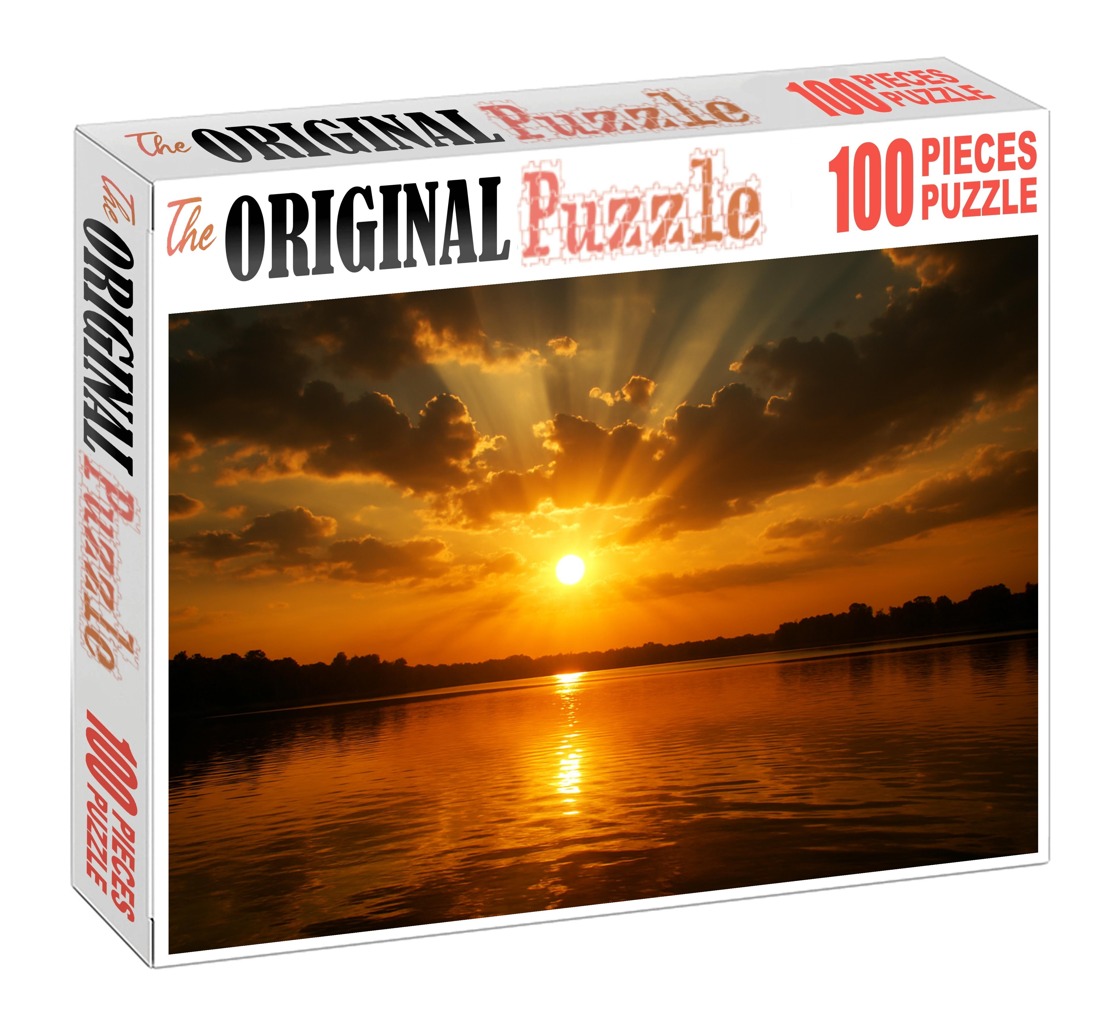 Golden Horizon Curtain 500 Piece Puzzle